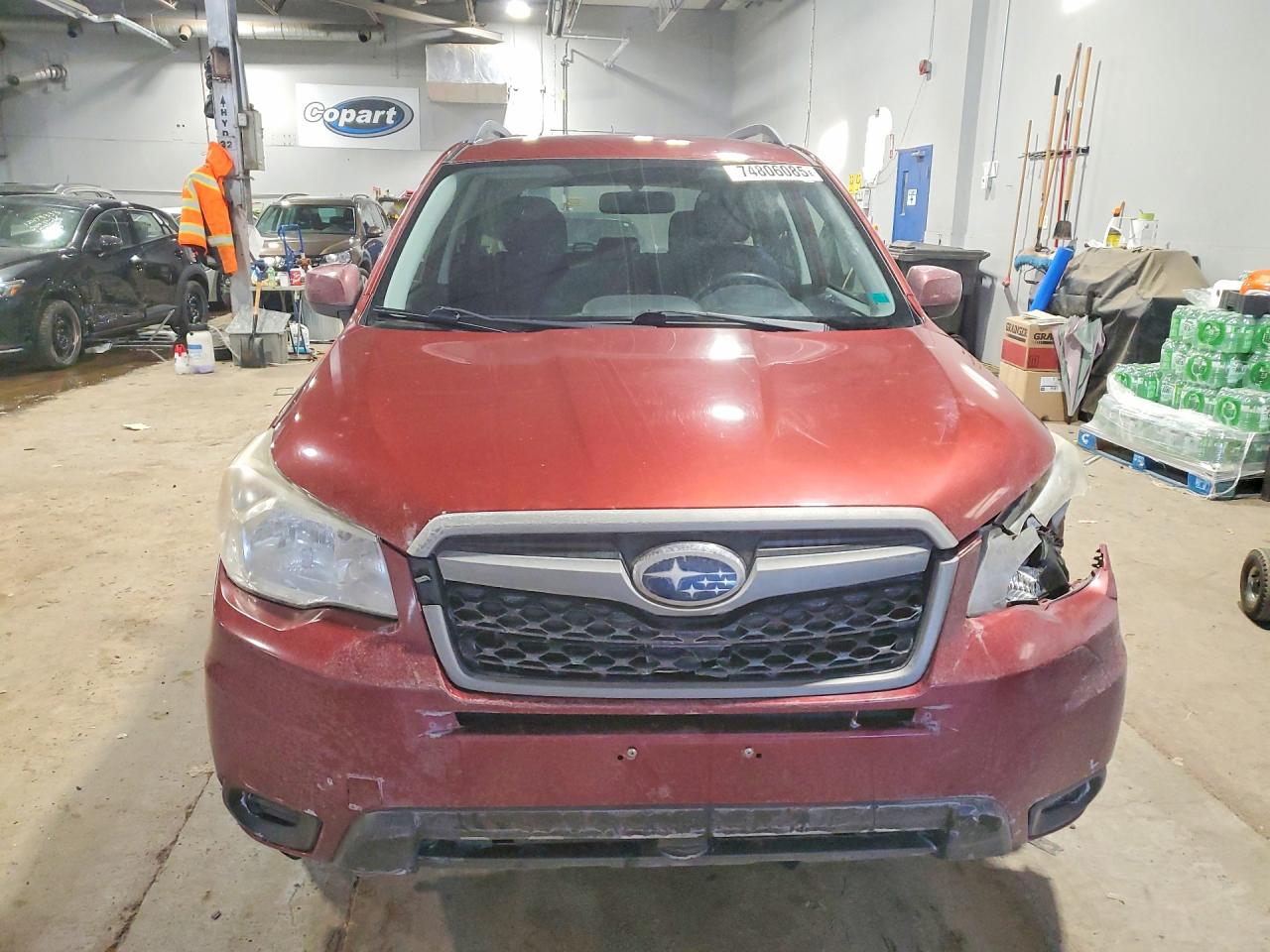 2015 Subaru Forester 2.5i Red vin: JF2SJCBC7FH460377