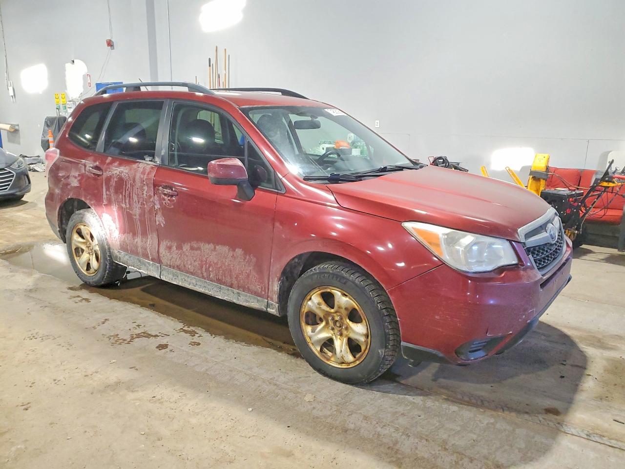 2015 Subaru Forester 2.5i Red vin: JF2SJCBC7FH460377