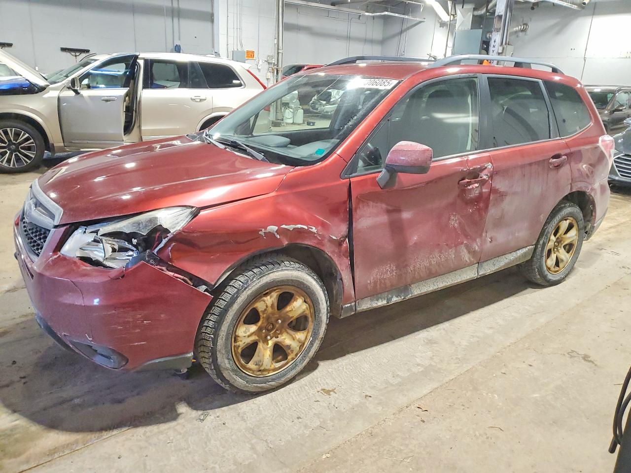 2015 Subaru Forester 2.5i Red vin: JF2SJCBC7FH460377