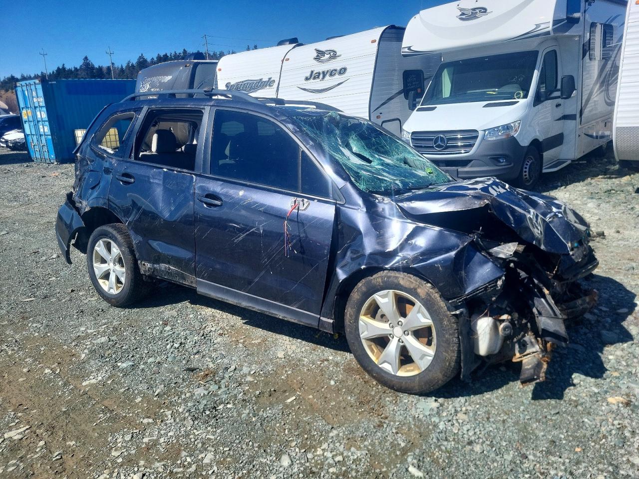2014 Subaru Forester 2.5i Limited Blue vin: JF2SJCHC5EH432566