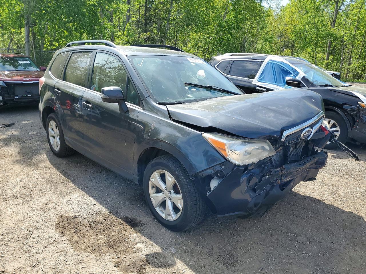 2014 Subaru Forester 2.5i Touring Gray vin: JF2SJCPC3EH466510