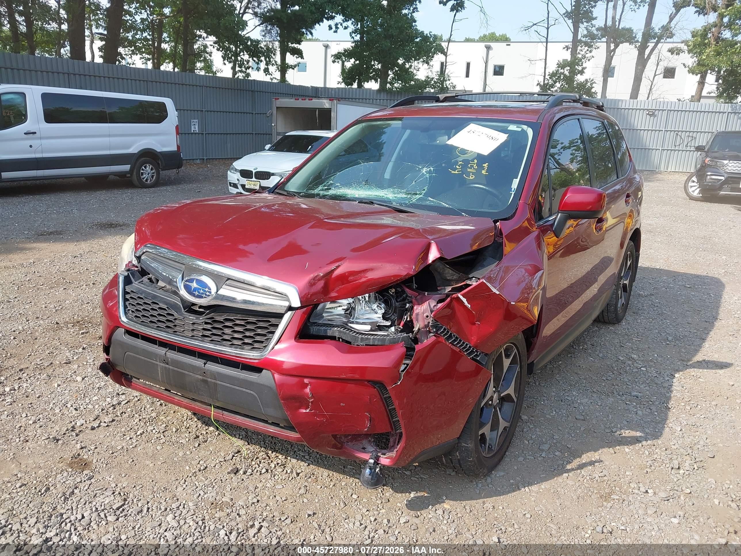 2015 Subaru Forester 2.0xt Premium Красный vin: JF2SJGDC0FH554203
