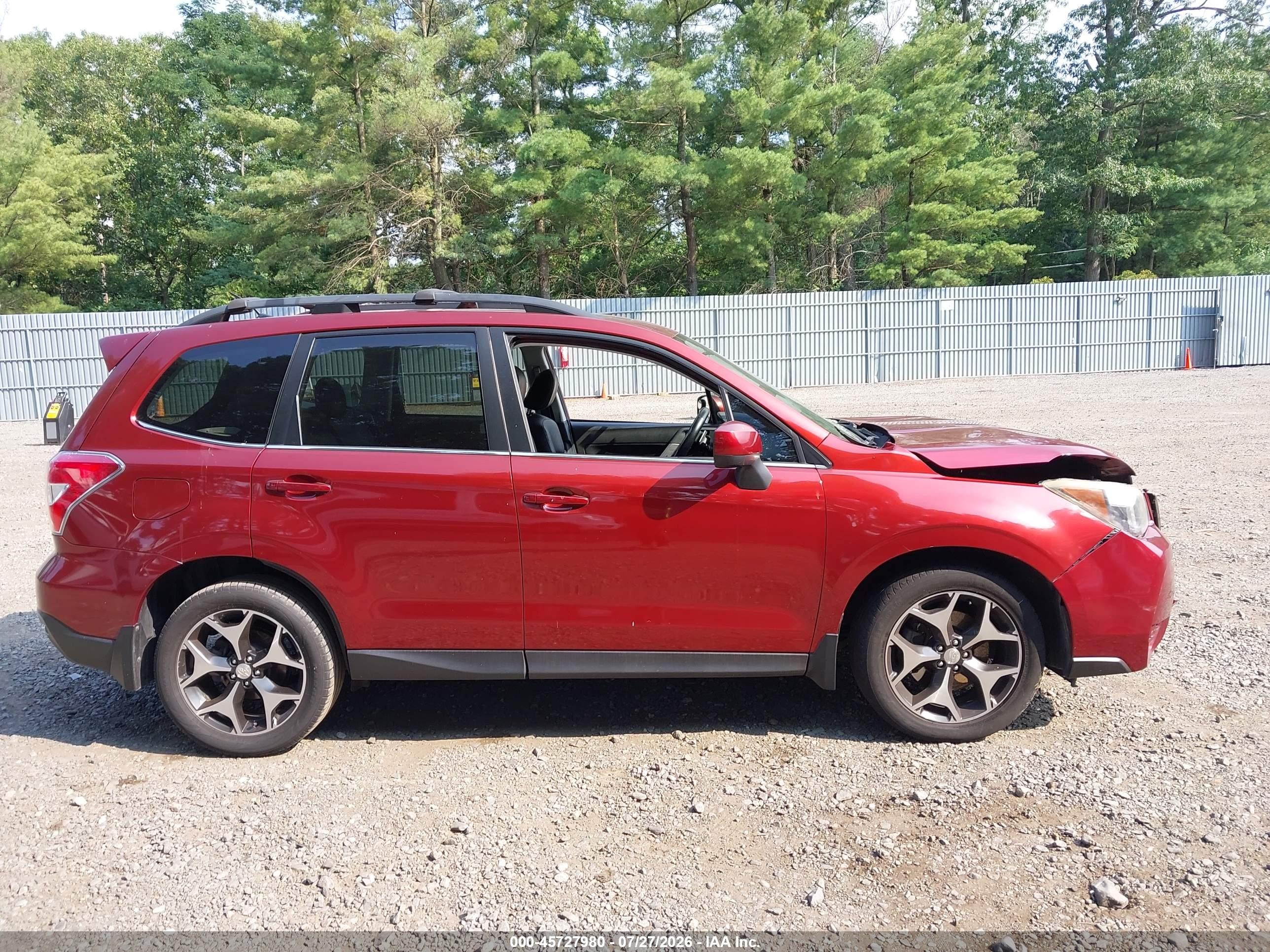 2015 Subaru Forester 2.0xt Premium Красный vin: JF2SJGDC0FH554203
