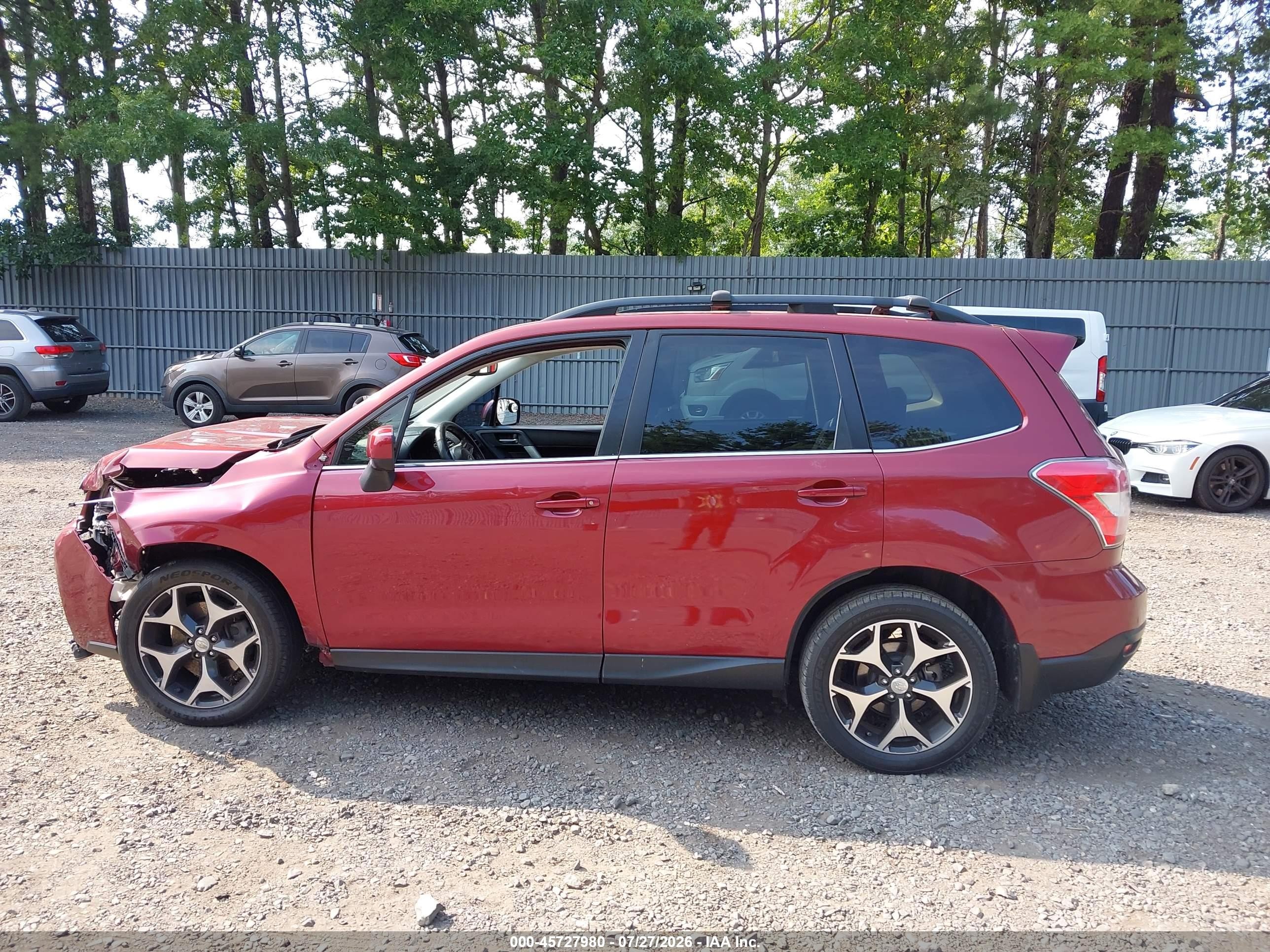 2015 Subaru Forester 2.0xt Premium Красный vin: JF2SJGDC0FH554203
