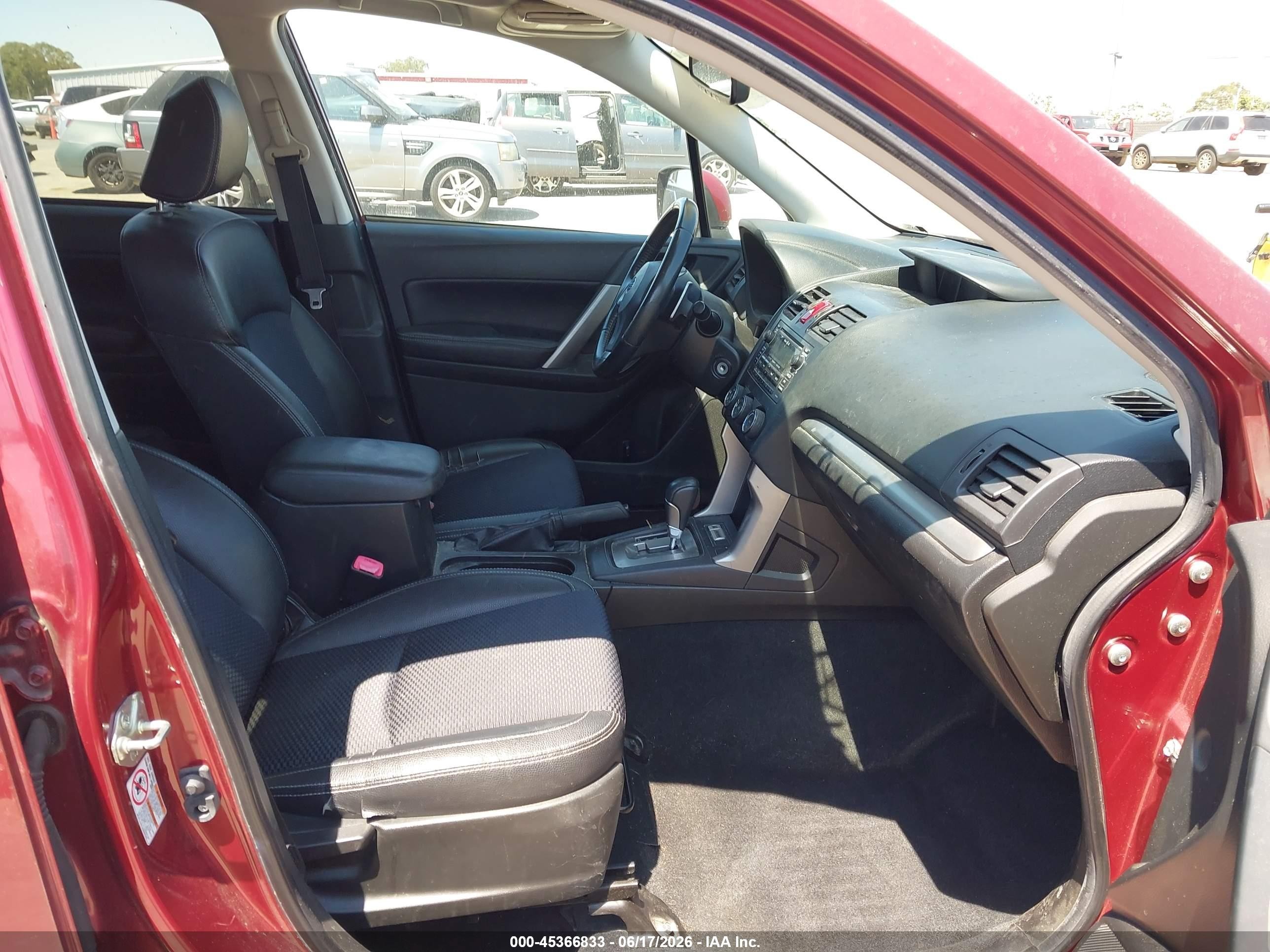2014 Subaru Forester 2.0xt Premium Бордовый vin: JF2SJGDC1EH515859