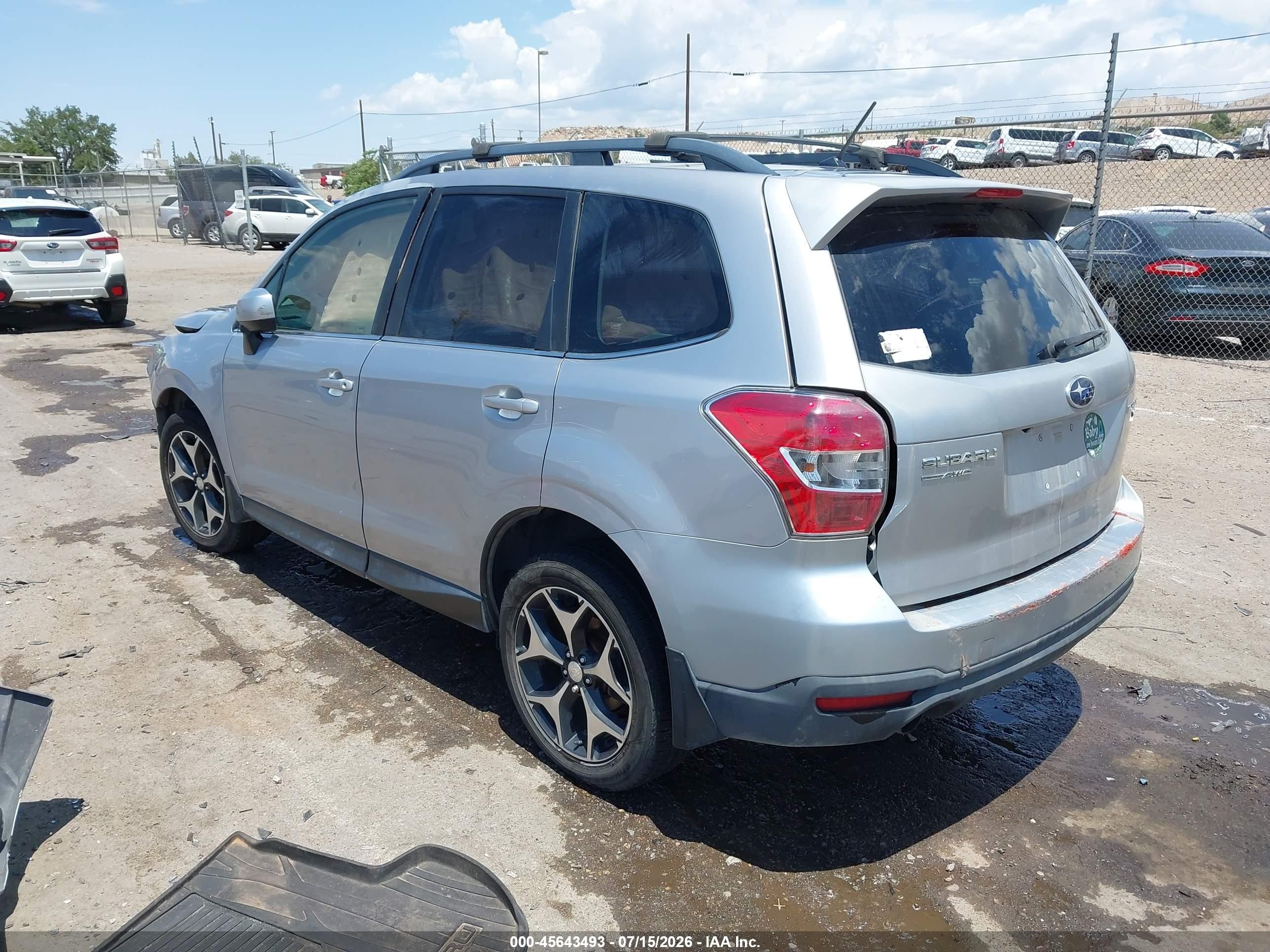 2015 Subaru Forester 2.0xt Premium Silver vin: JF2SJGDC2FH538391