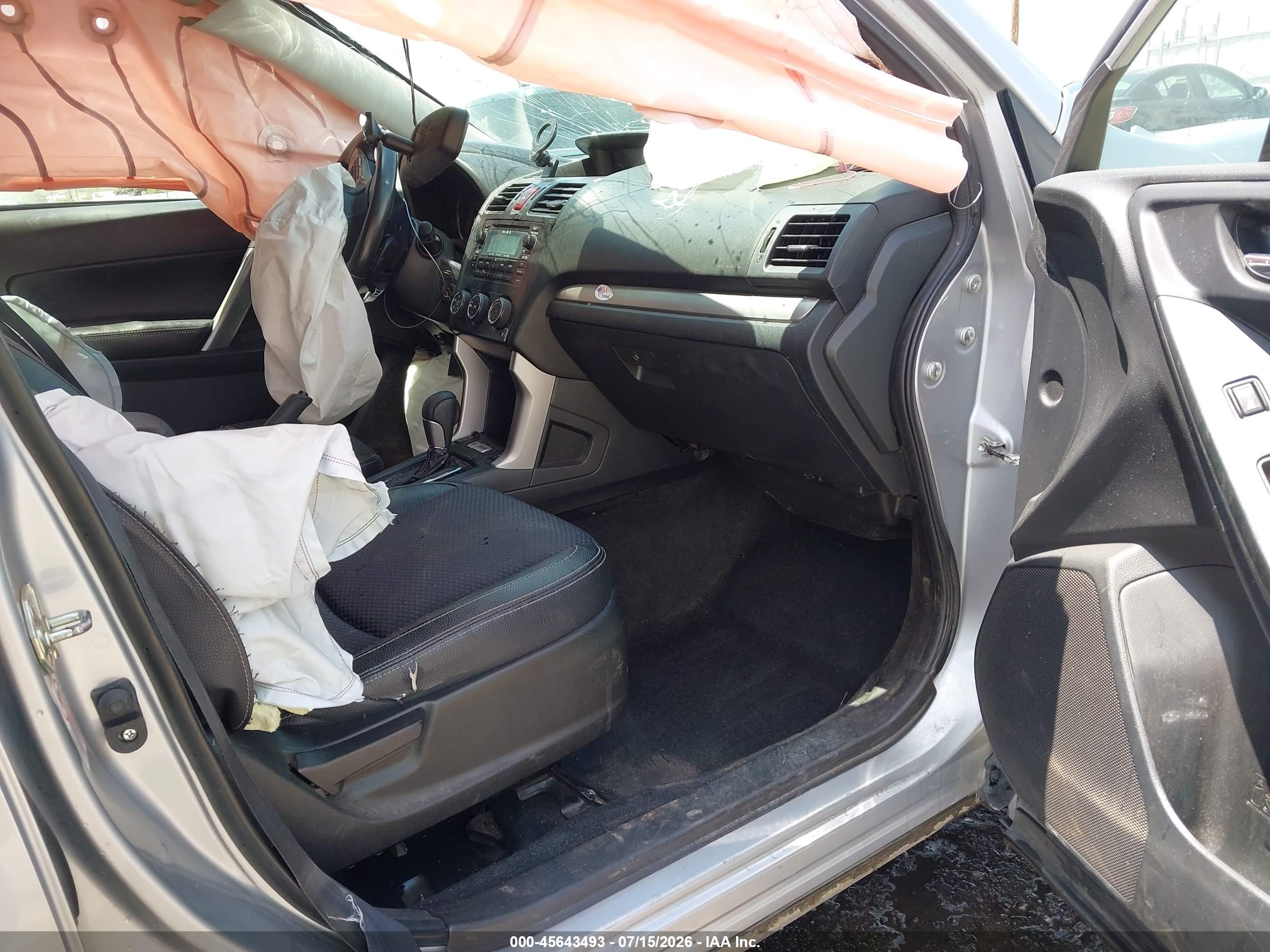 2015 Subaru Forester 2.0xt Premium Silver vin: JF2SJGDC2FH538391