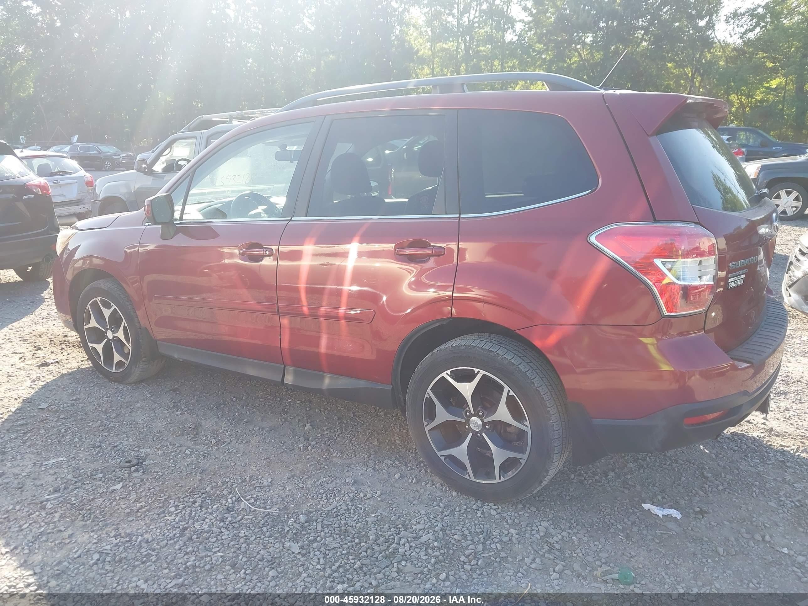 2015 Subaru Forester 2.0xt Premium Красный vin: JF2SJGDC3FH436548