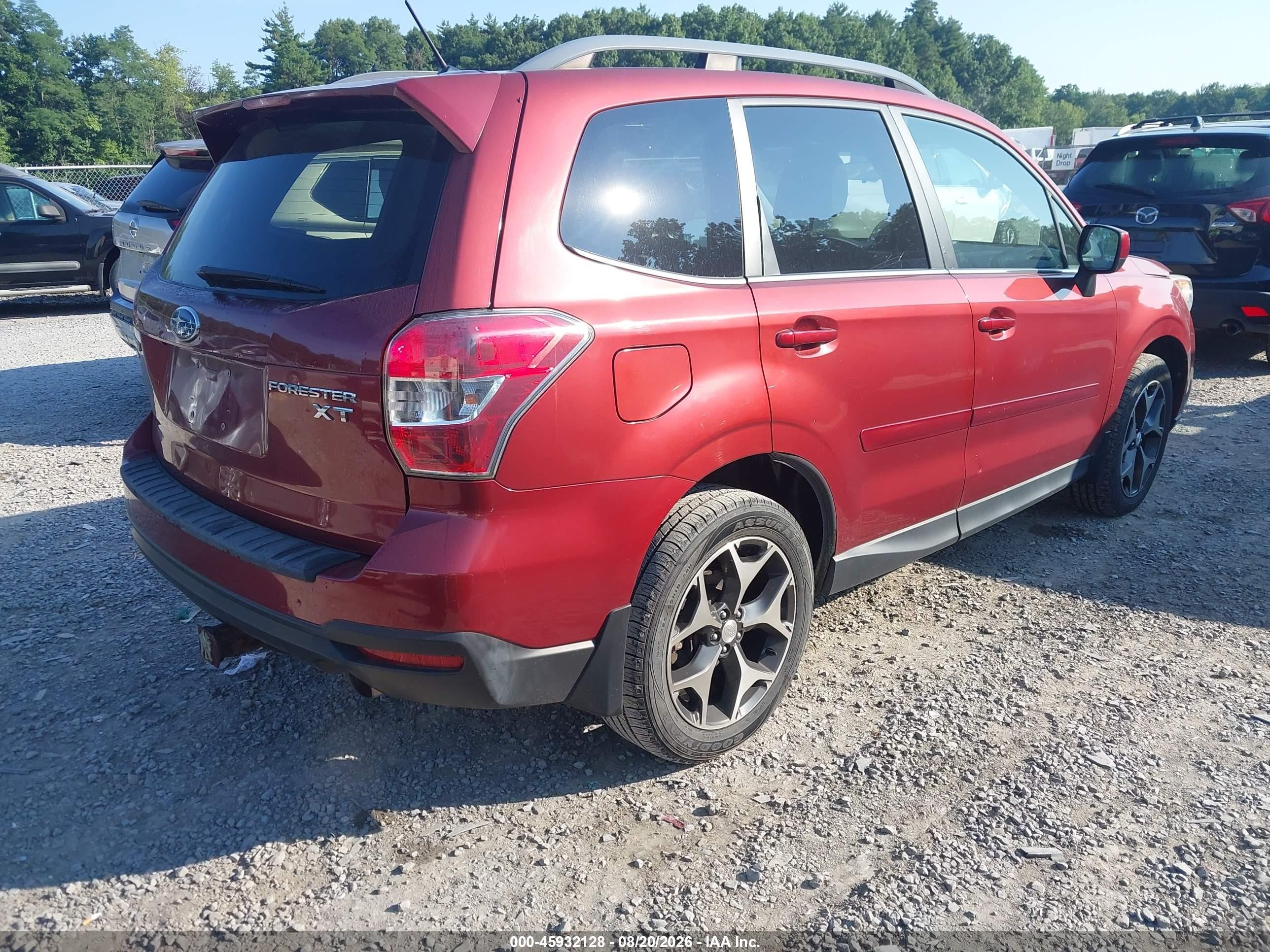 2015 Subaru Forester 2.0xt Premium Красный vin: JF2SJGDC3FH436548