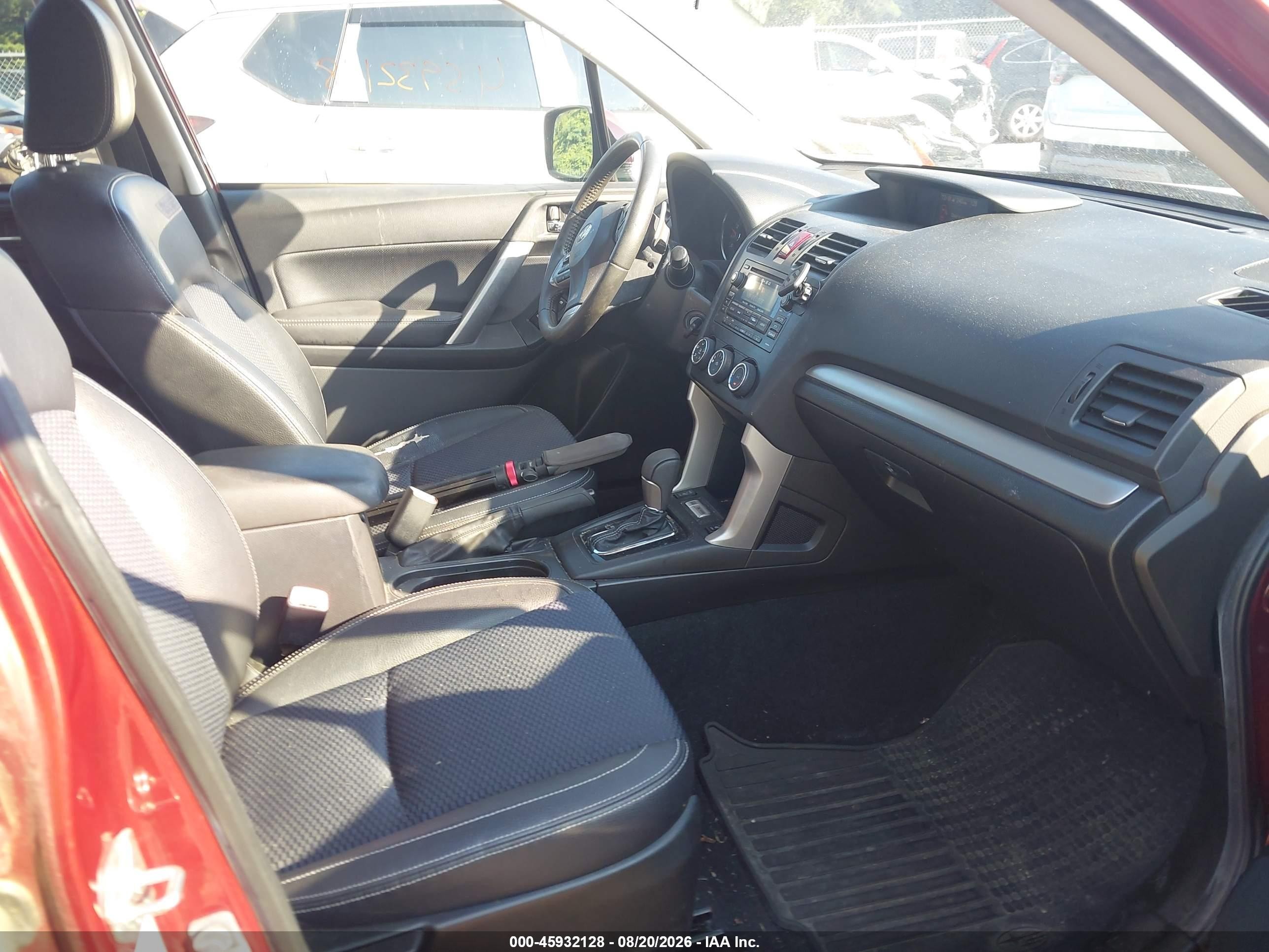 2015 Subaru Forester 2.0xt Premium Красный vin: JF2SJGDC3FH436548
