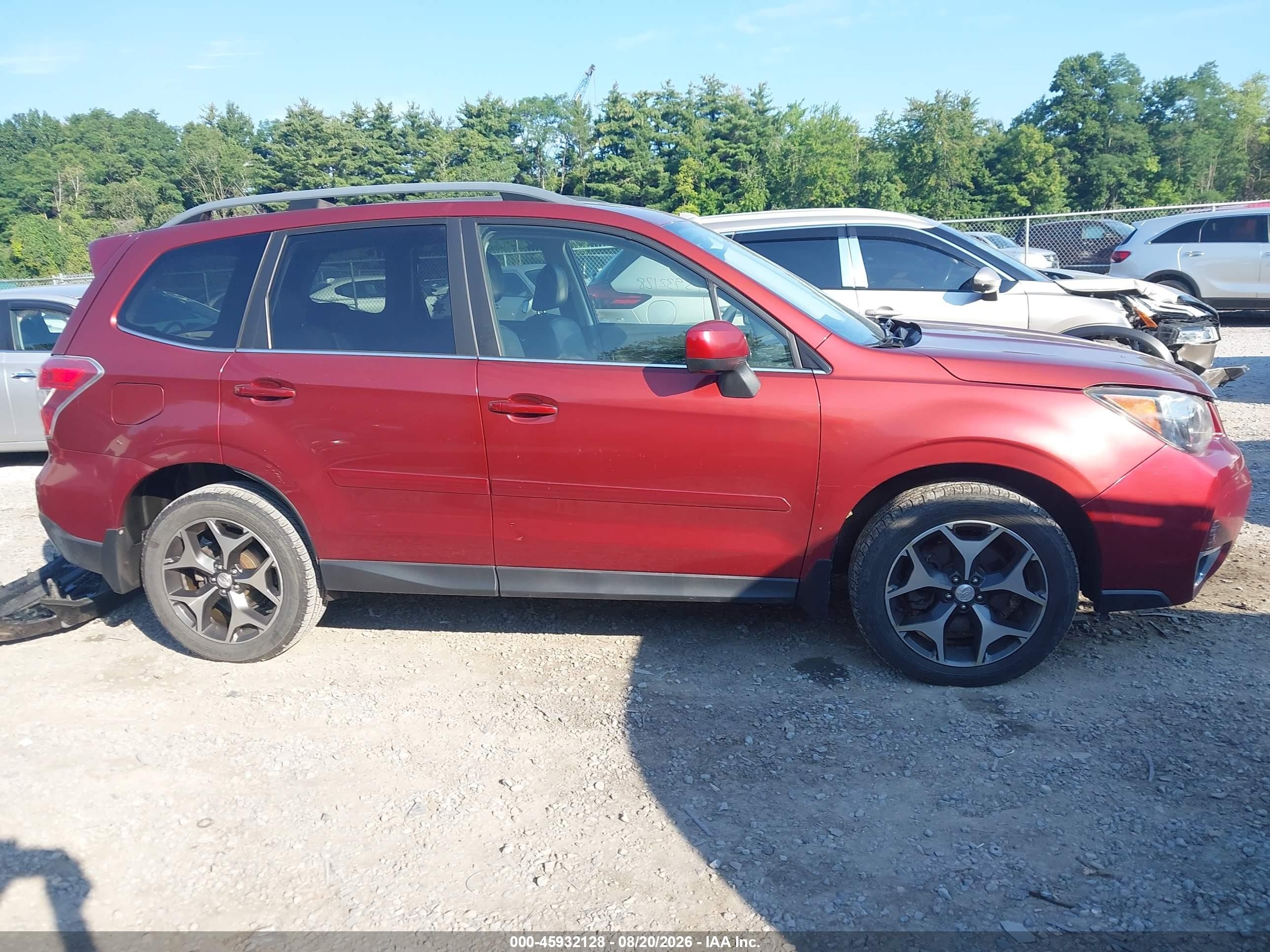 2015 Subaru Forester 2.0xt Premium Красный vin: JF2SJGDC3FH436548