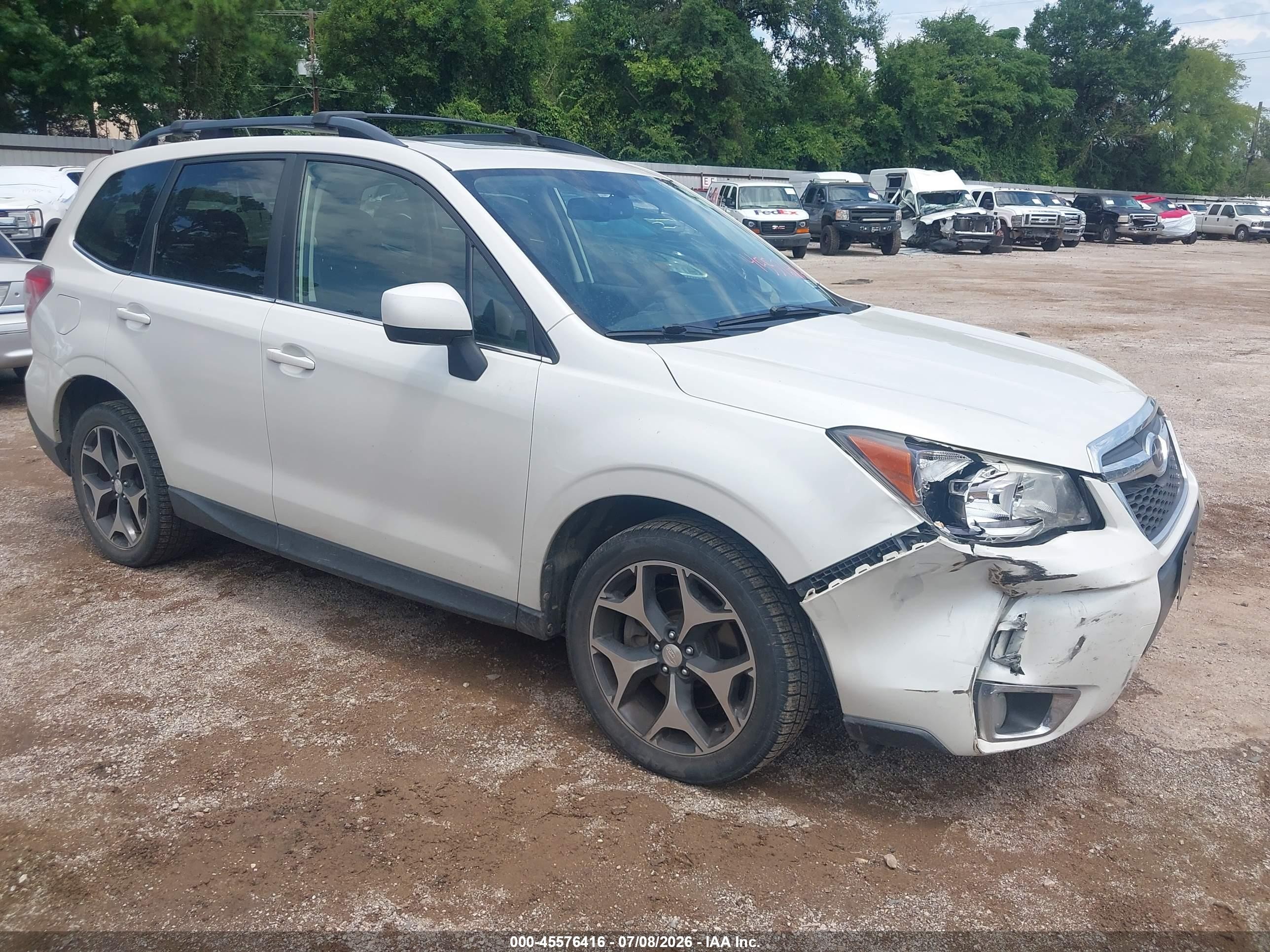 2015 Subaru Forester 2.0xt Premium White vin: JF2SJGDC4FH561199