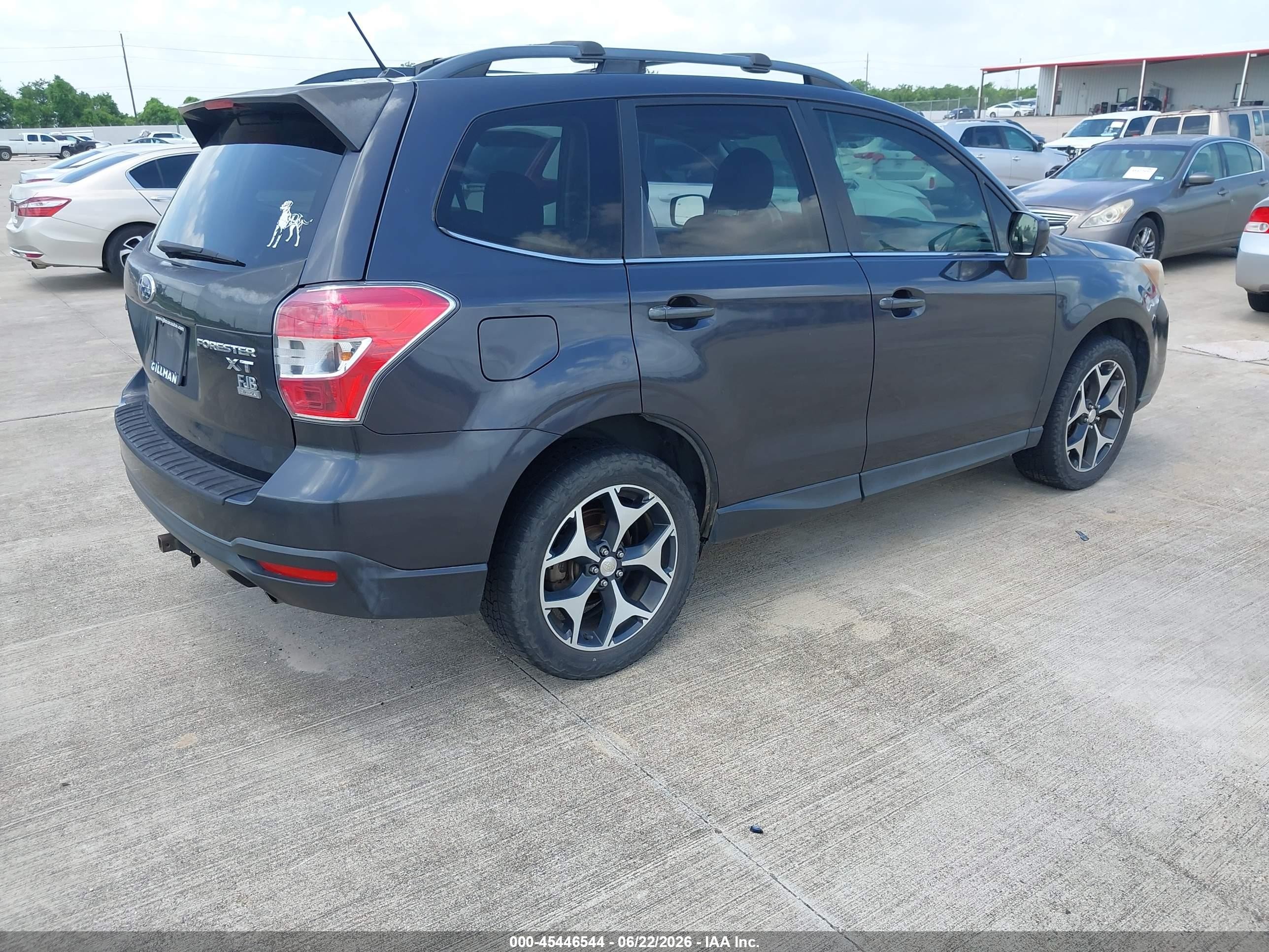 2015 Subaru Forester 2.0xt Premium Gray vin: JF2SJGDC6FH556814