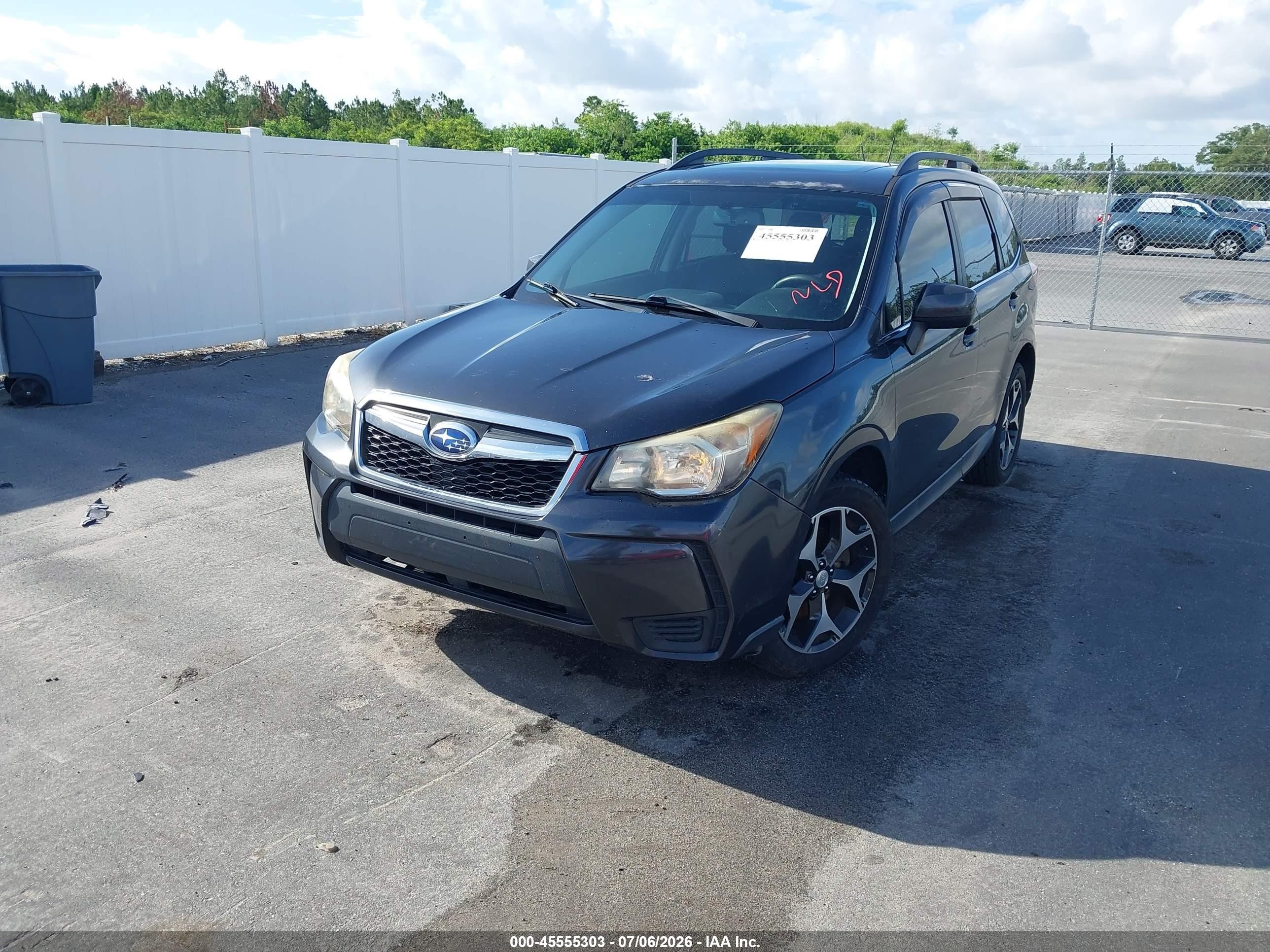 2015 Subaru Forester 2.0xt Premium Gray vin: JF2SJGDC7FH588073