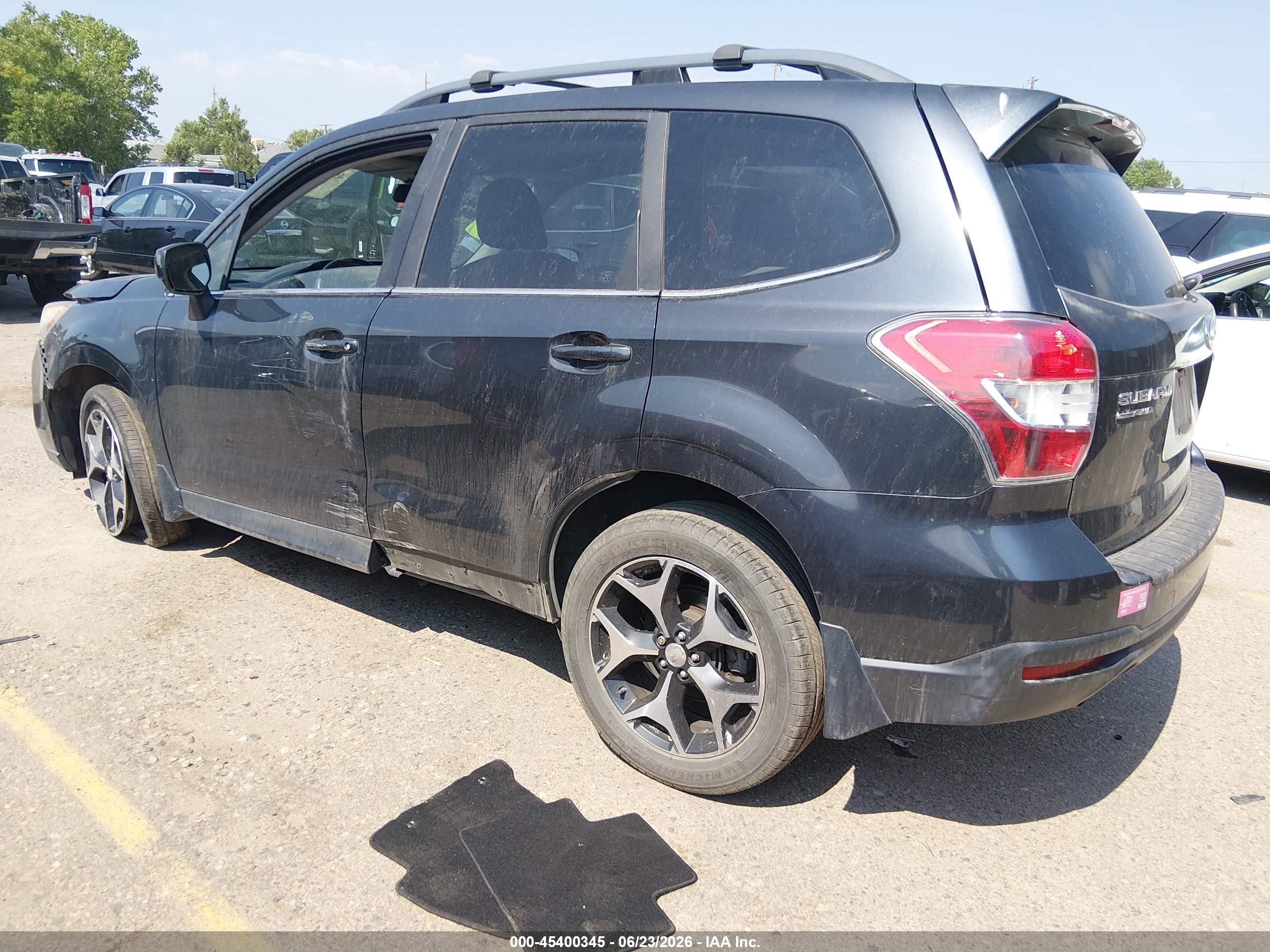 2015 Subaru Forester 2.0xt Premium Gray vin: JF2SJGDC9FH434416