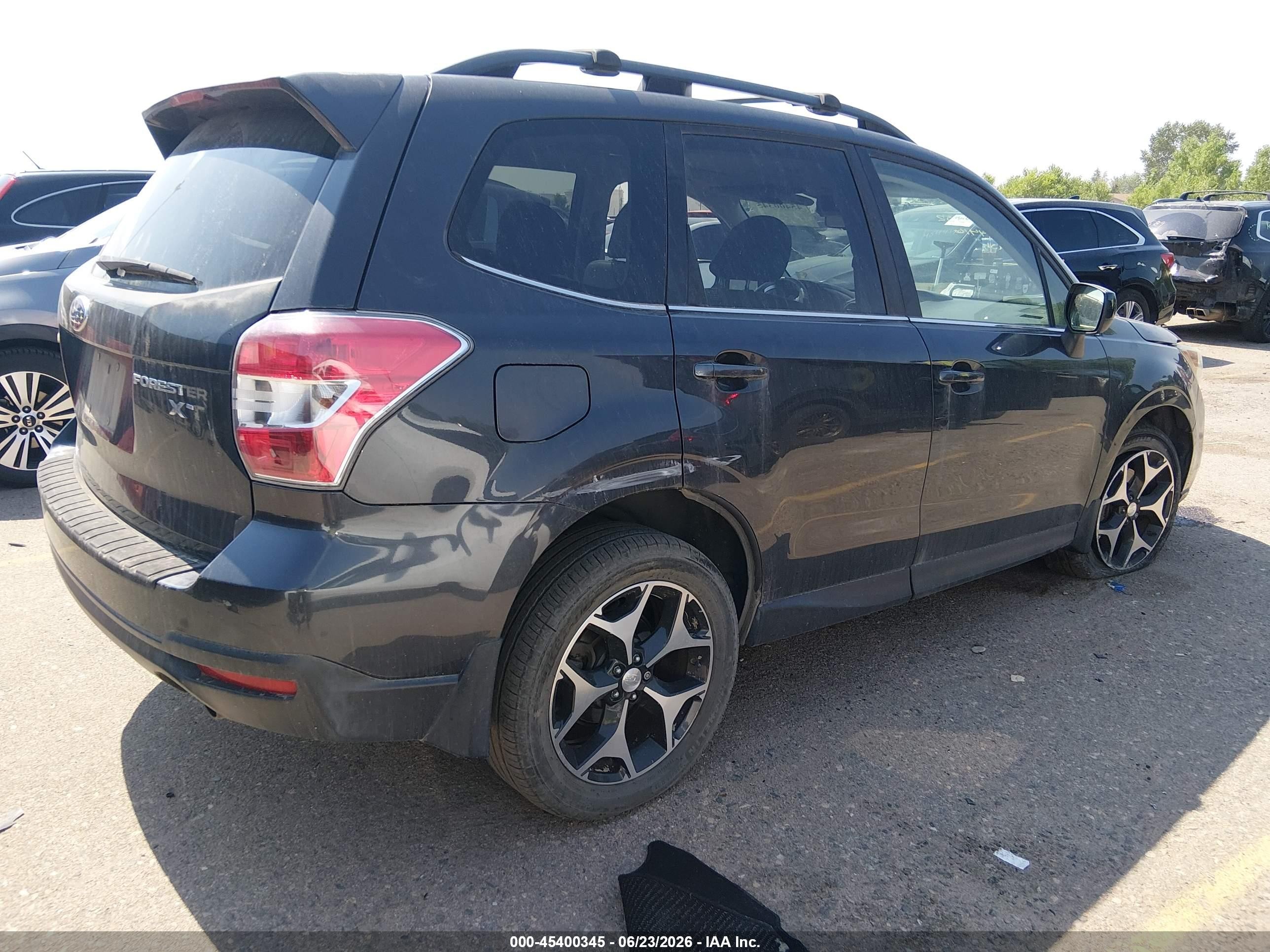 2015 Subaru Forester 2.0xt Premium Gray vin: JF2SJGDC9FH434416