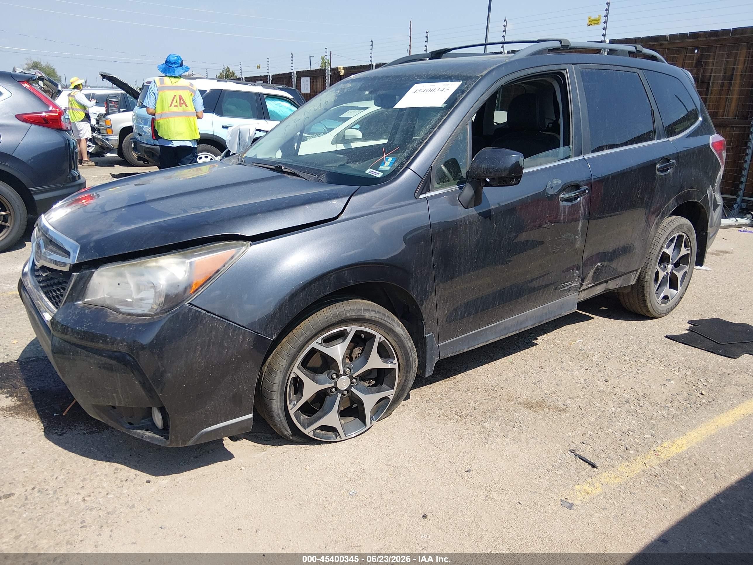 2015 Subaru Forester 2.0xt Premium Gray vin: JF2SJGDC9FH434416