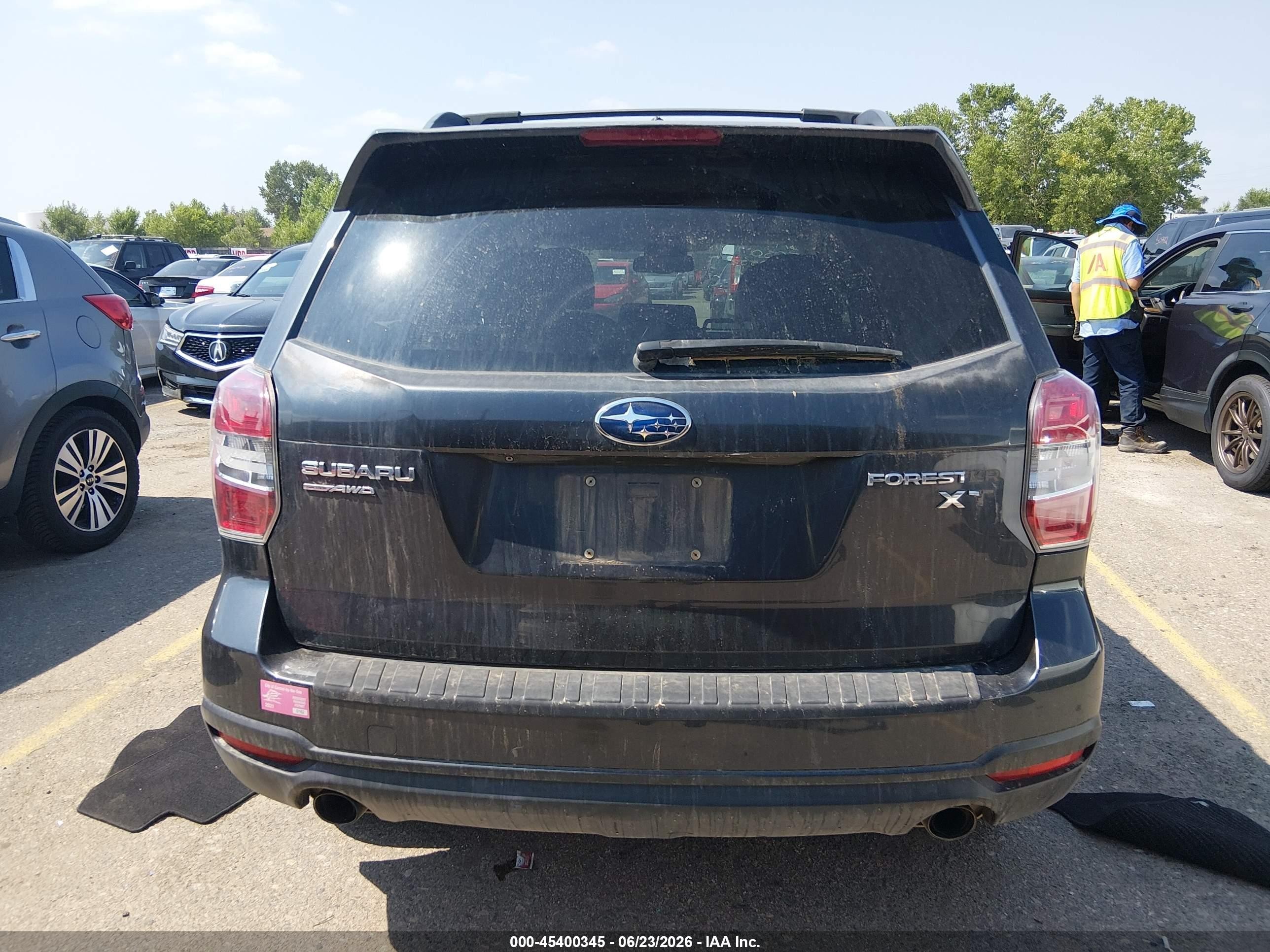 2015 Subaru Forester 2.0xt Premium Gray vin: JF2SJGDC9FH434416