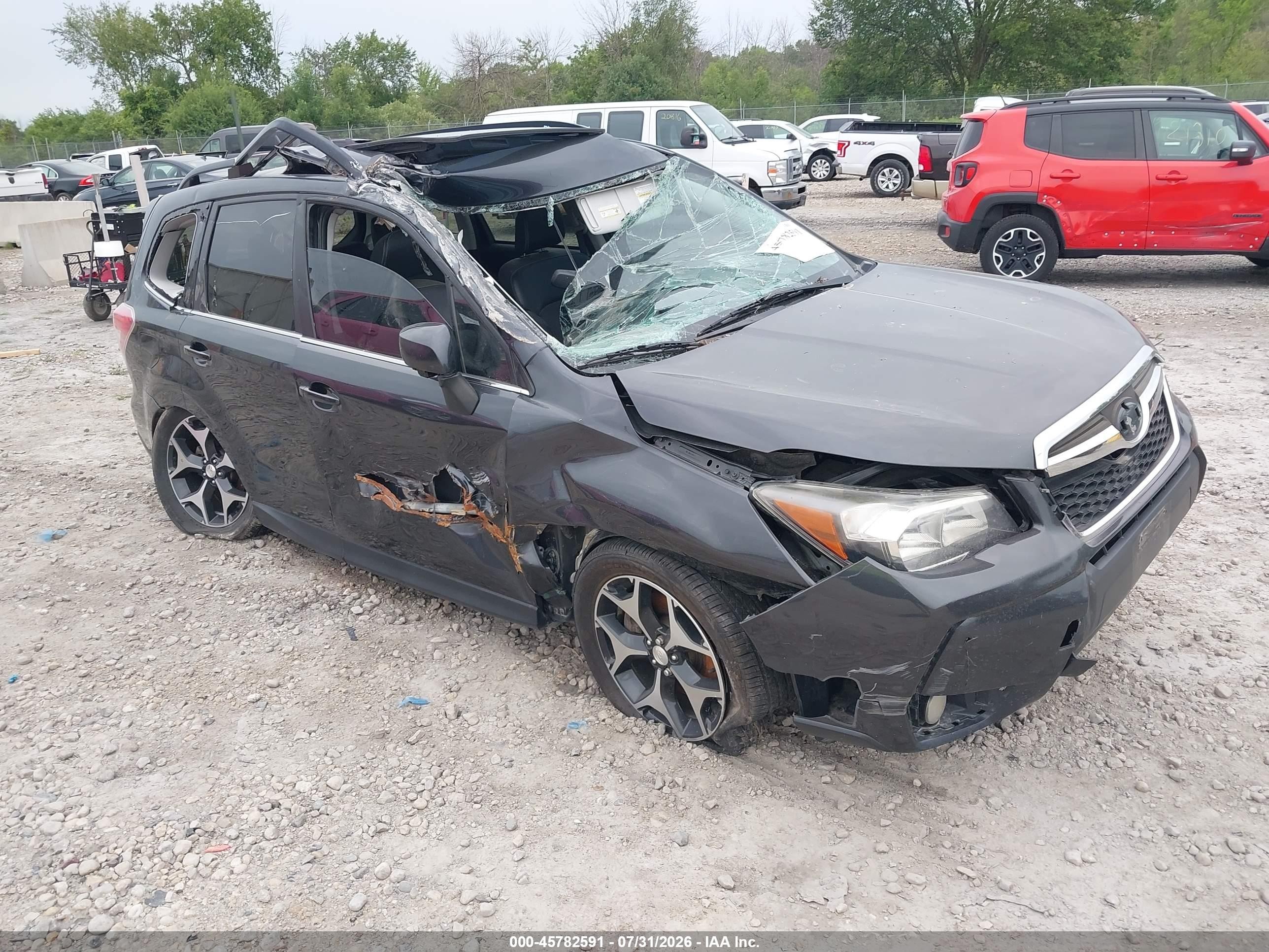 2015 Subaru Forester 2.0xt Premium Gray vin: JF2SJGDCXFH484113