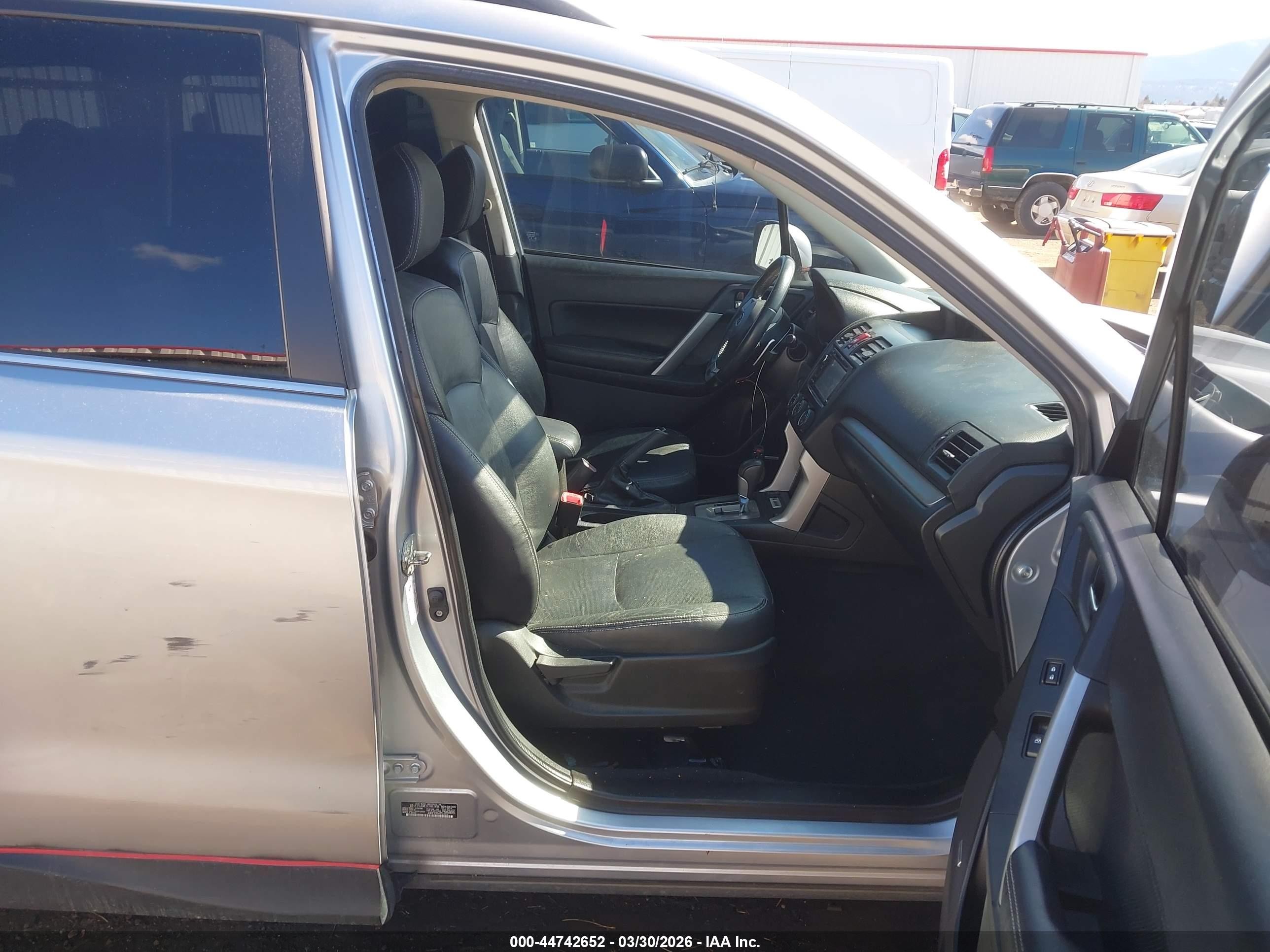 2014 Subaru Forester 2.0xt Touring Silver vin: JF2SJGMC1EH461494