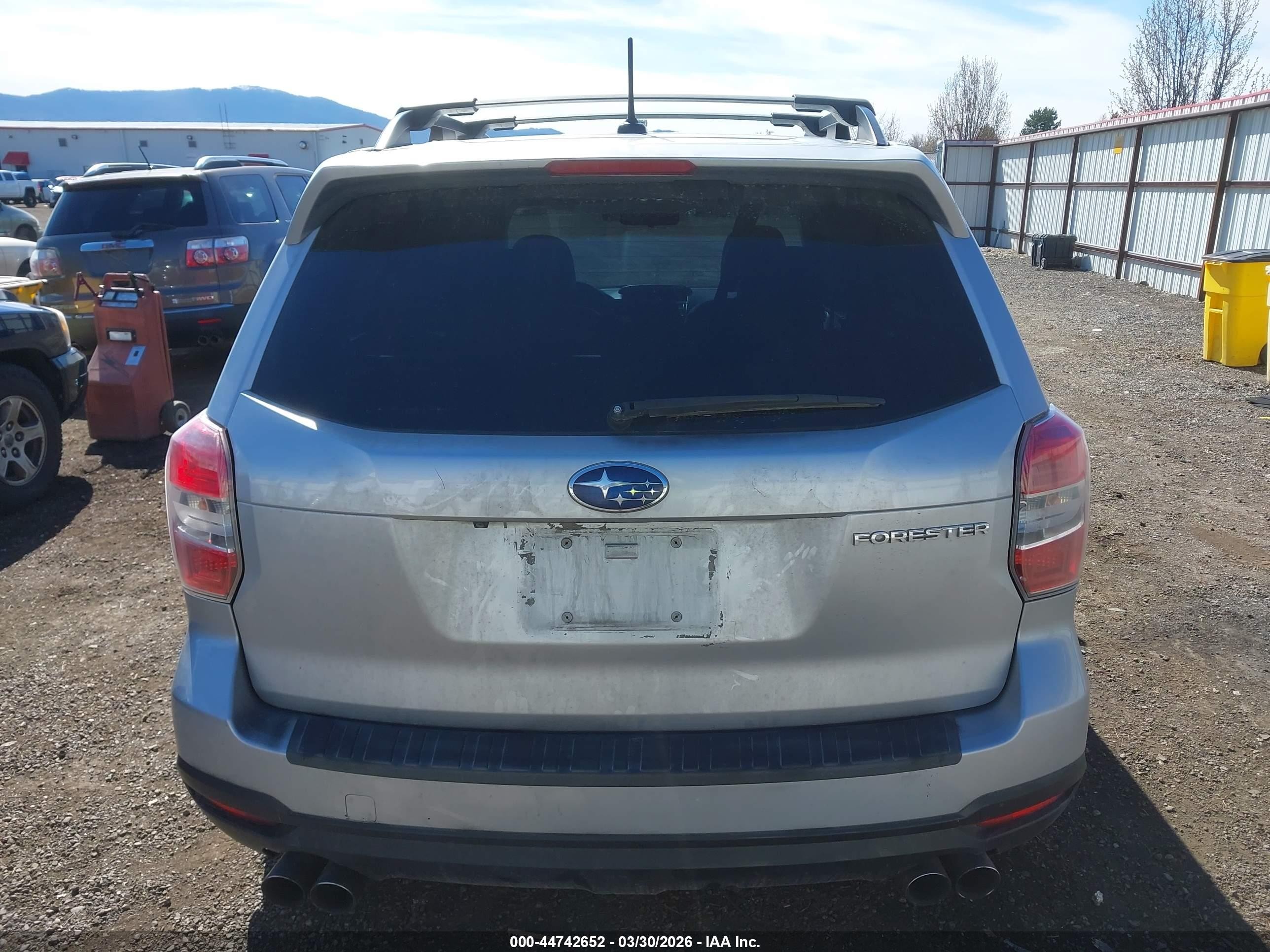 2014 Subaru Forester 2.0xt Touring Silver vin: JF2SJGMC1EH461494