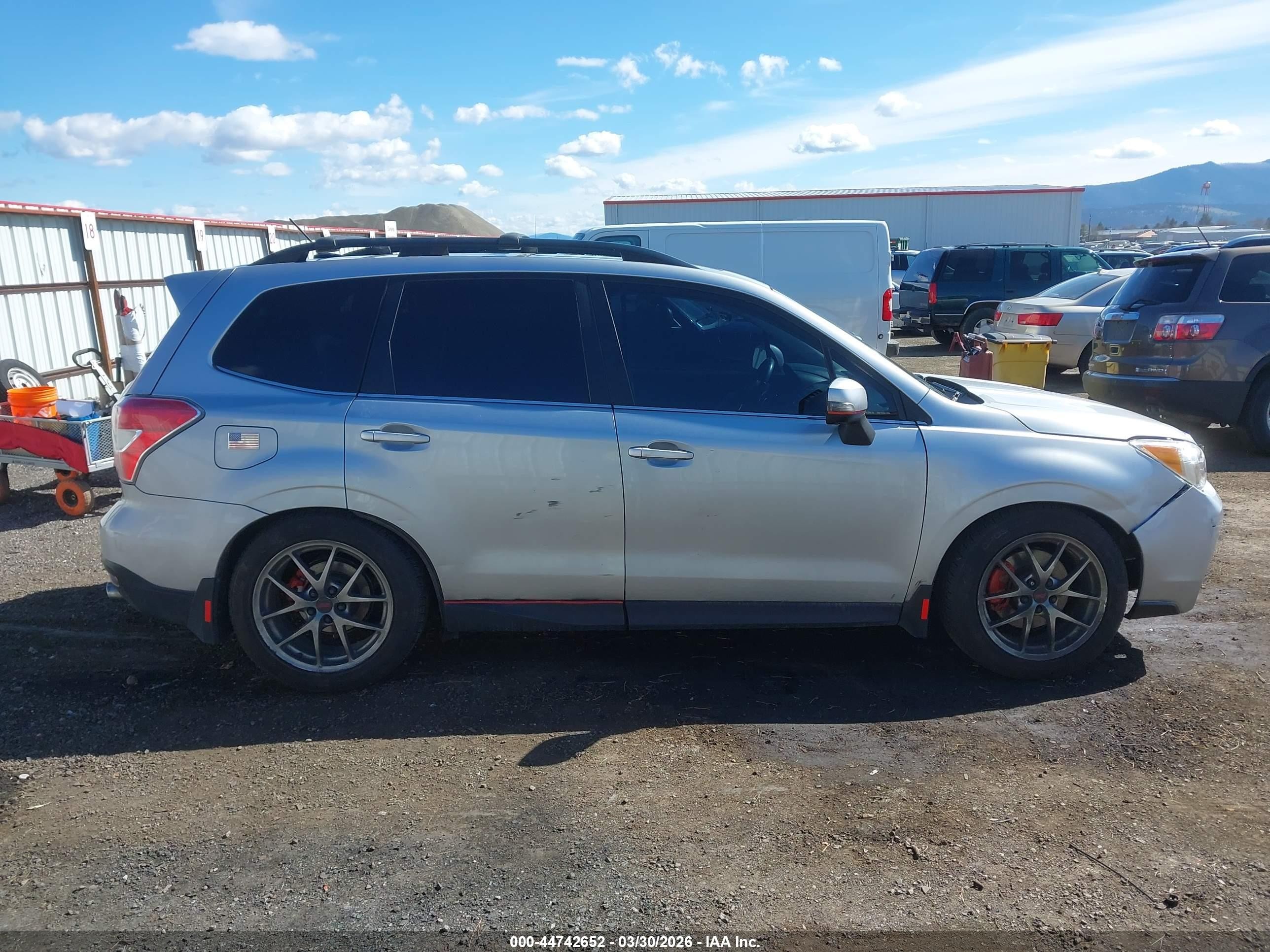 2014 Subaru Forester 2.0xt Touring Silver vin: JF2SJGMC1EH461494