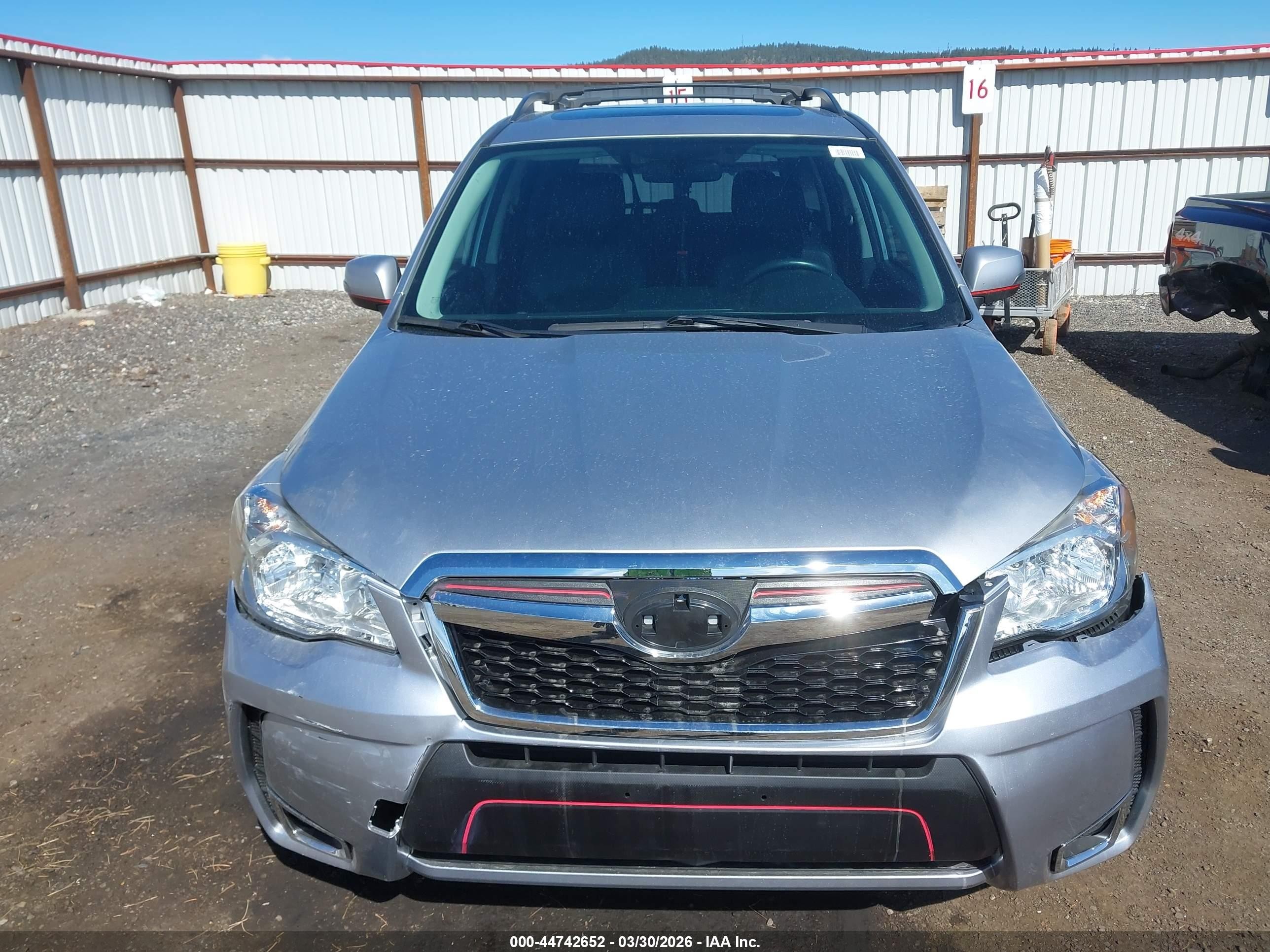 2014 Subaru Forester 2.0xt Touring Silver vin: JF2SJGMC1EH461494