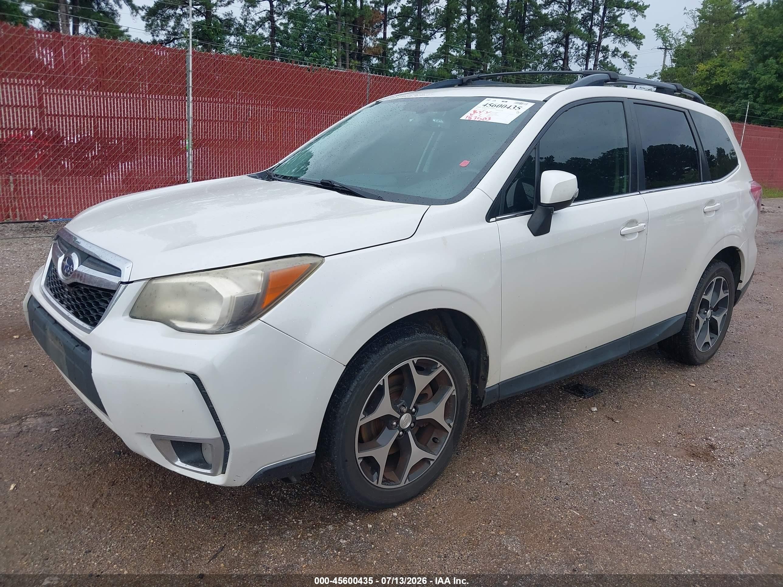 2014 Subaru Forester 2.0xt Touring White vin: JF2SJGMC2EH467062