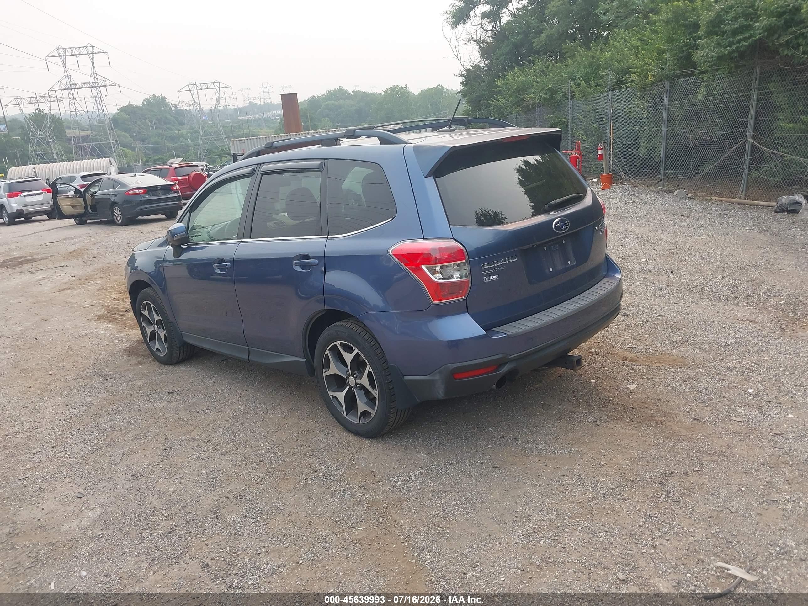 2014 Subaru Forester 2.0xt Touring Blue vin: JF2SJGMC3EH522280