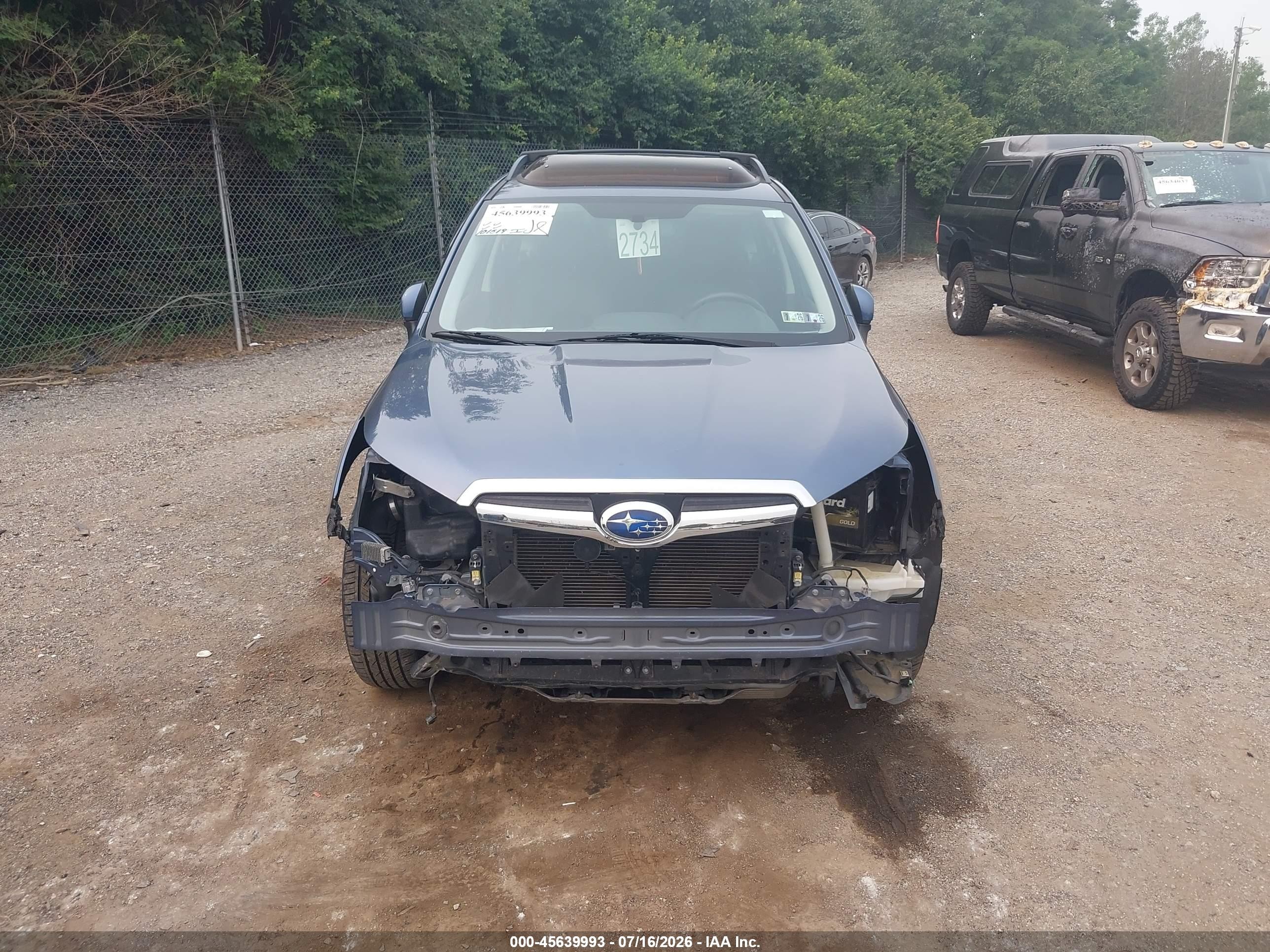 2014 Subaru Forester 2.0xt Touring Blue vin: JF2SJGMC3EH522280