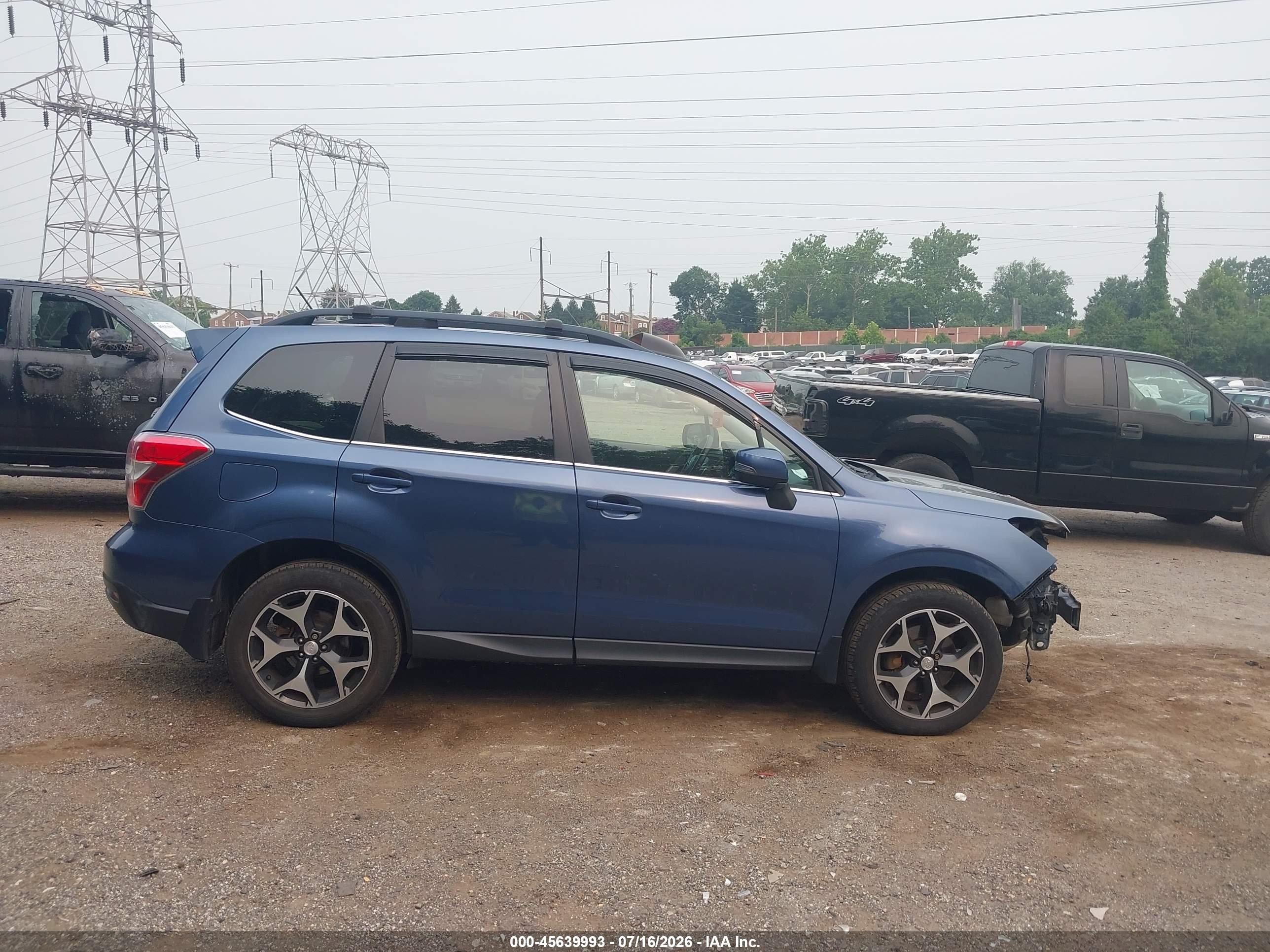 2014 Subaru Forester 2.0xt Touring Blue vin: JF2SJGMC3EH522280