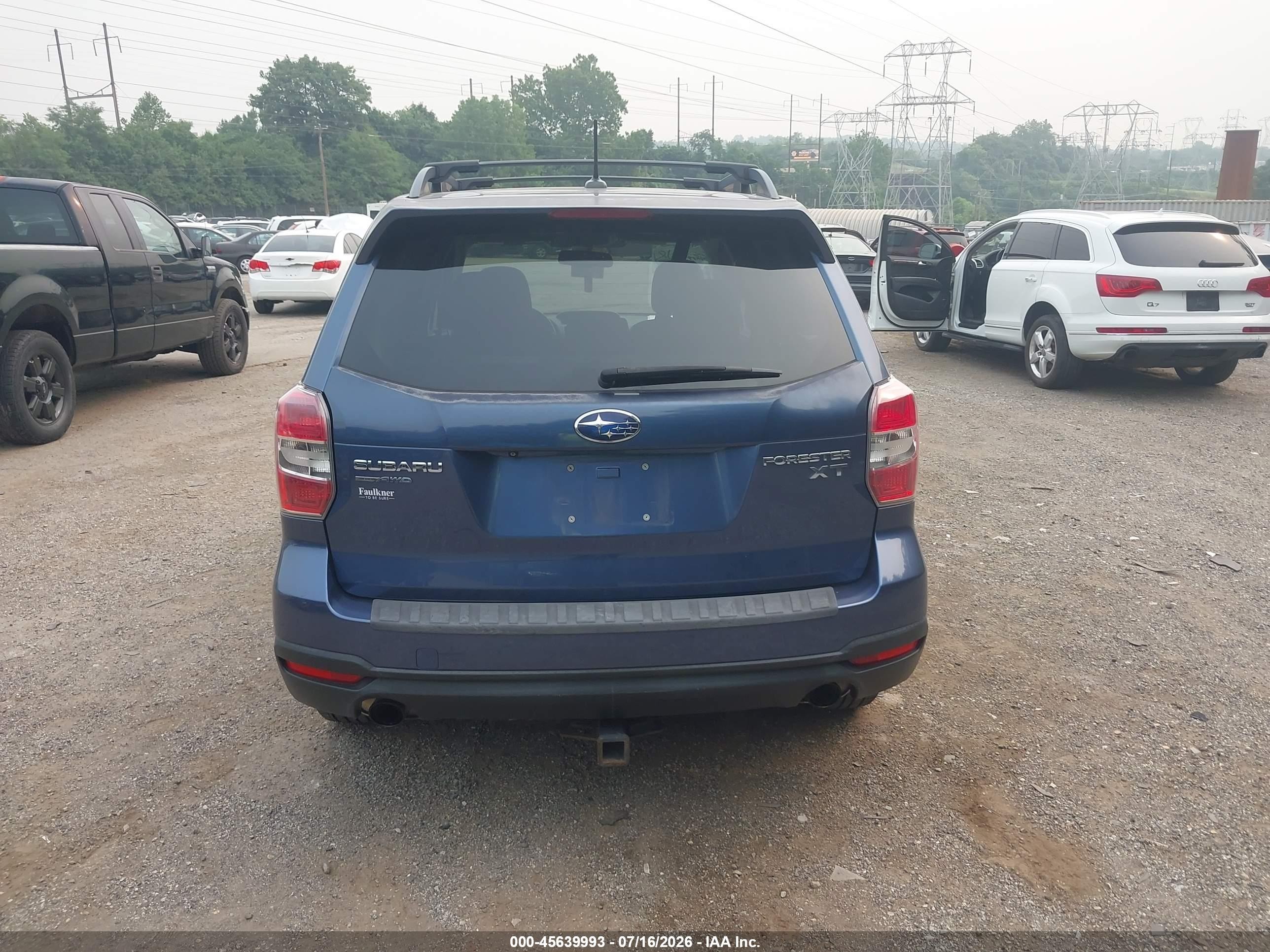 2014 Subaru Forester 2.0xt Touring Blue vin: JF2SJGMC3EH522280