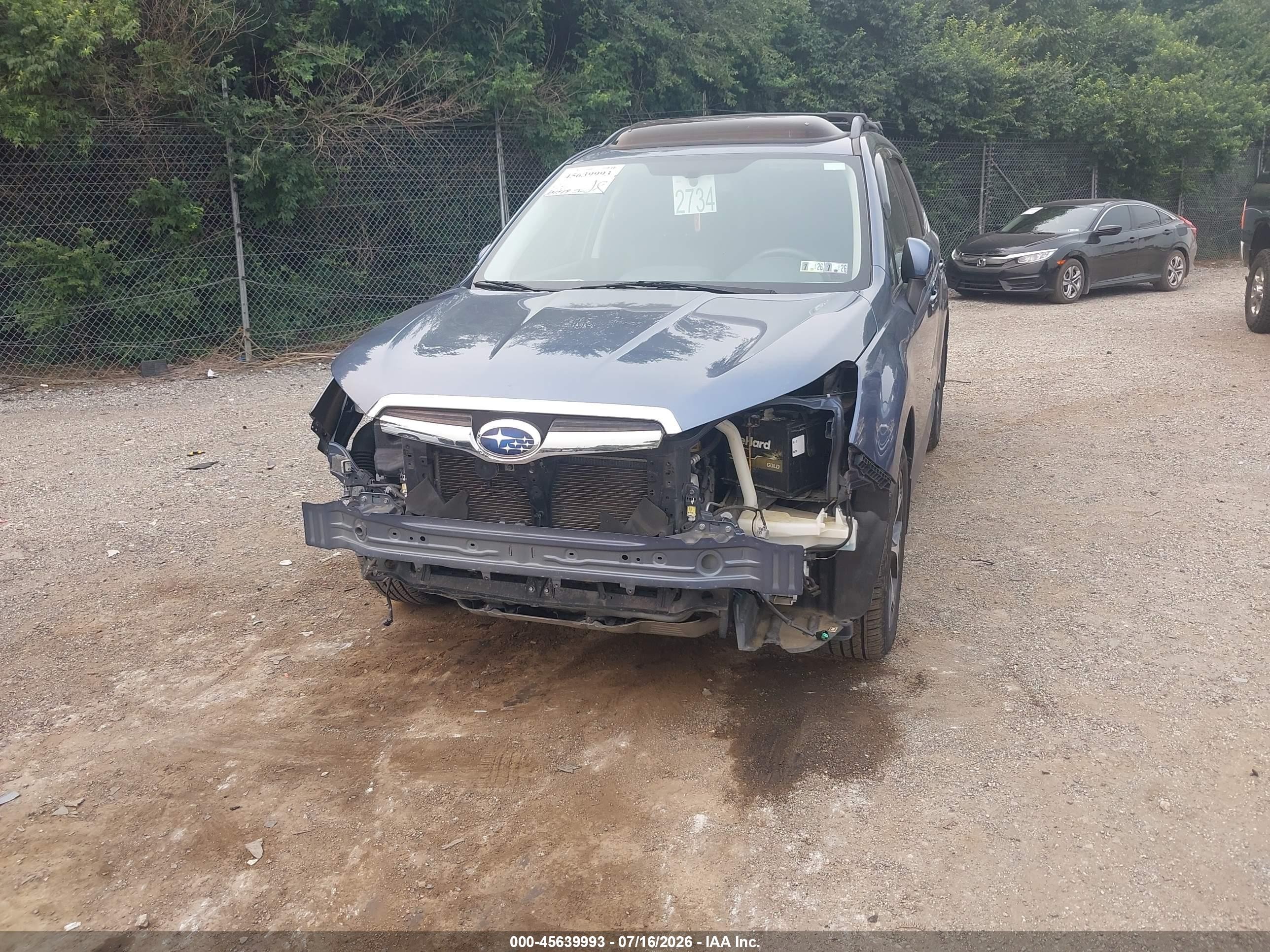 2014 Subaru Forester 2.0xt Touring Blue vin: JF2SJGMC3EH522280