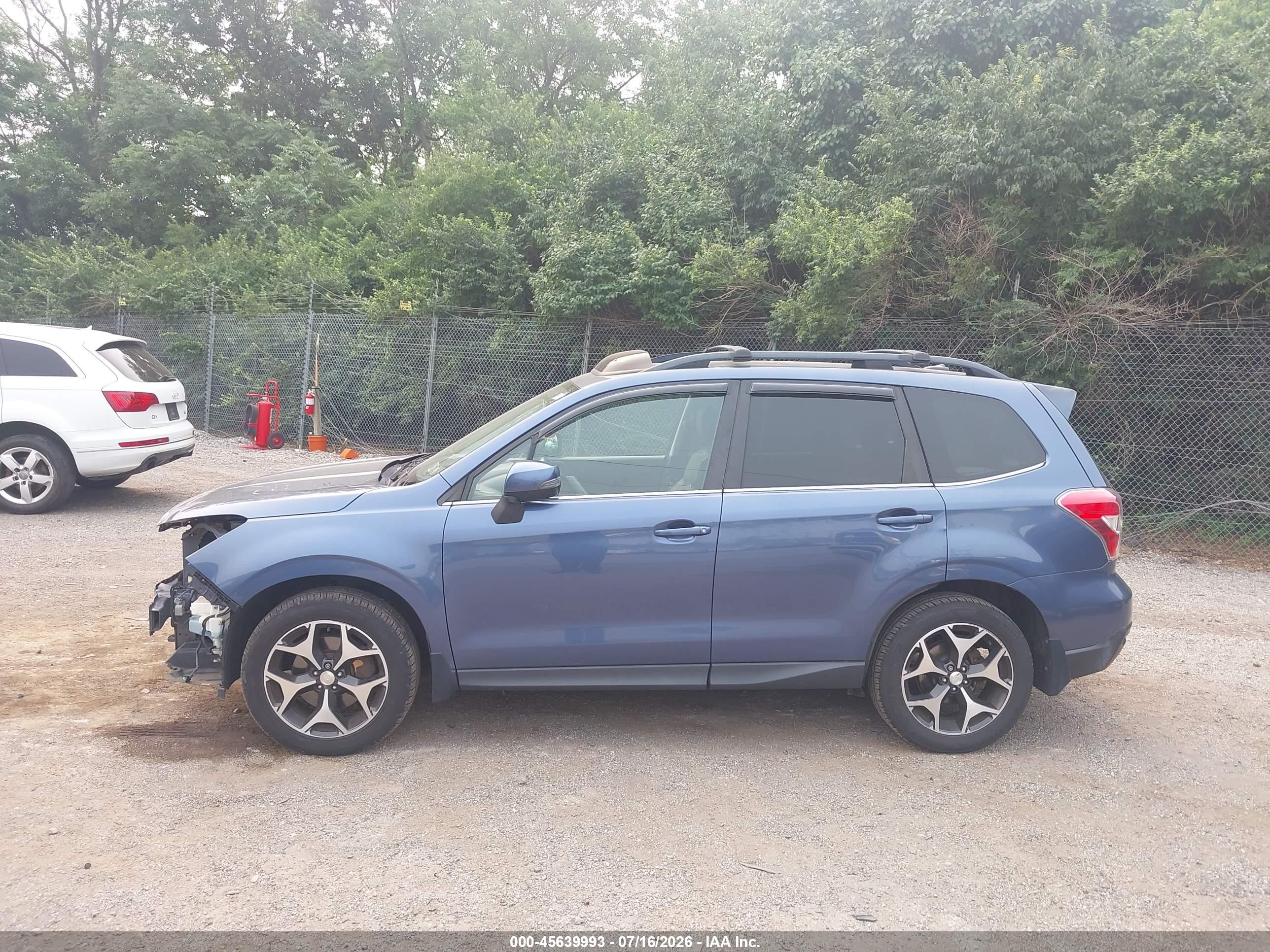 2014 Subaru Forester 2.0xt Touring Blue vin: JF2SJGMC3EH522280