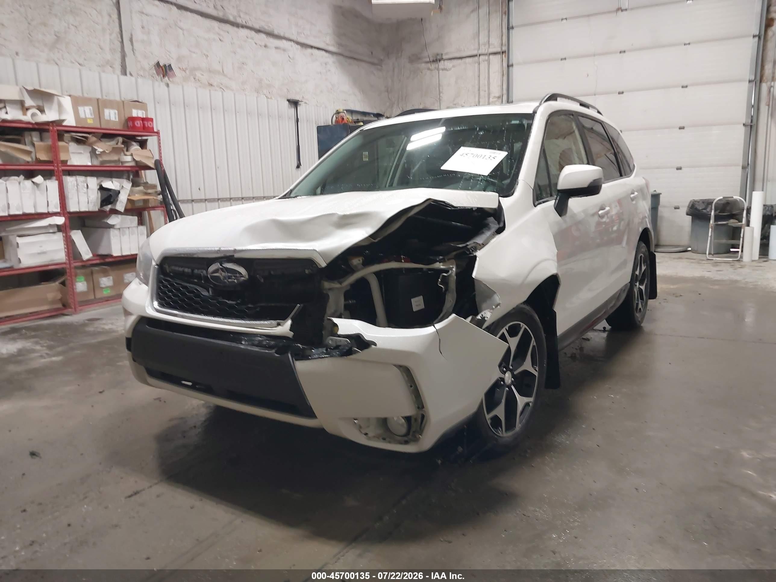 2014 Subaru Forester 2.0xt Touring White vin: JF2SJGMC5EH449333