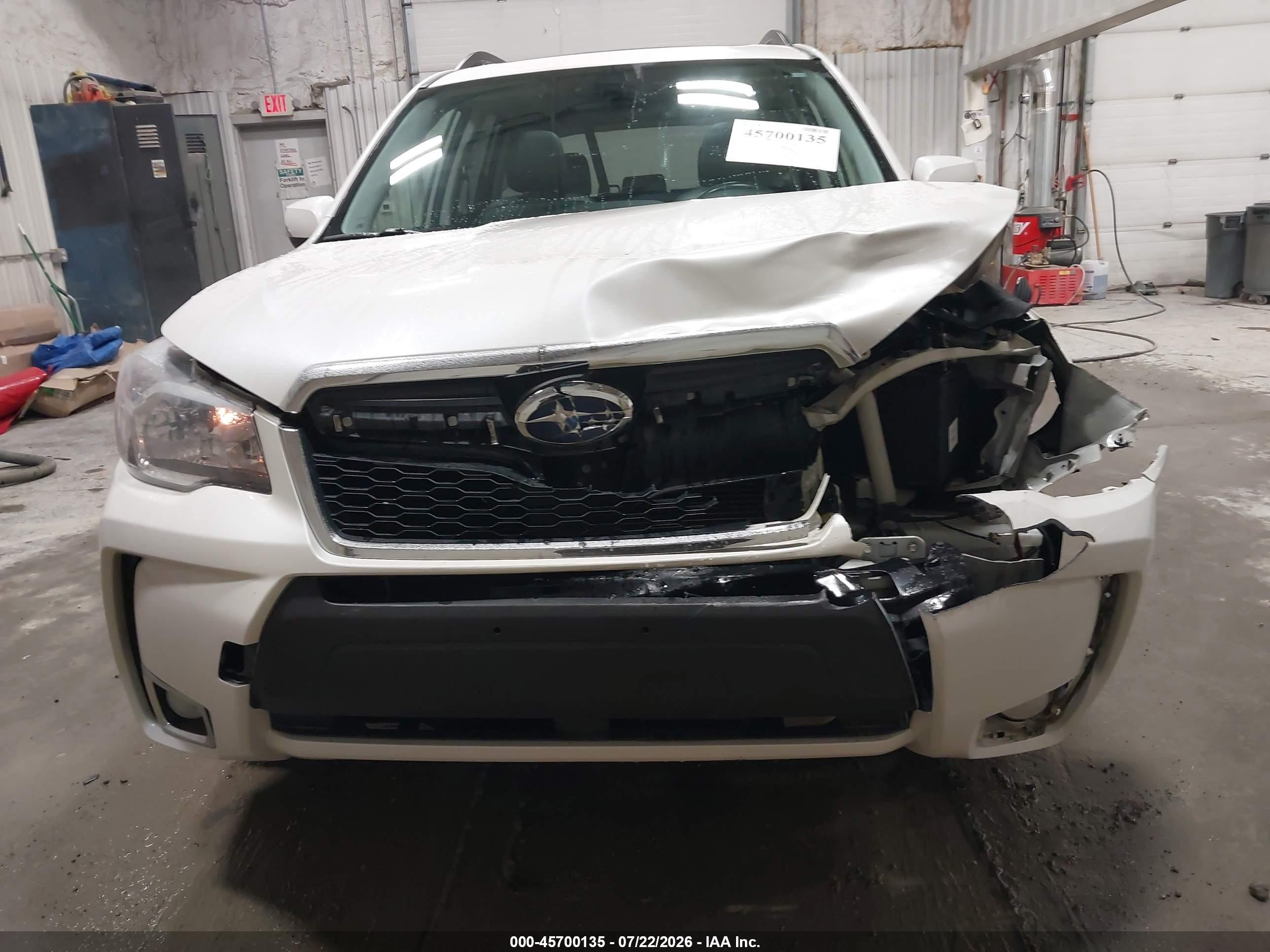 2014 Subaru Forester 2.0xt Touring White vin: JF2SJGMC5EH449333