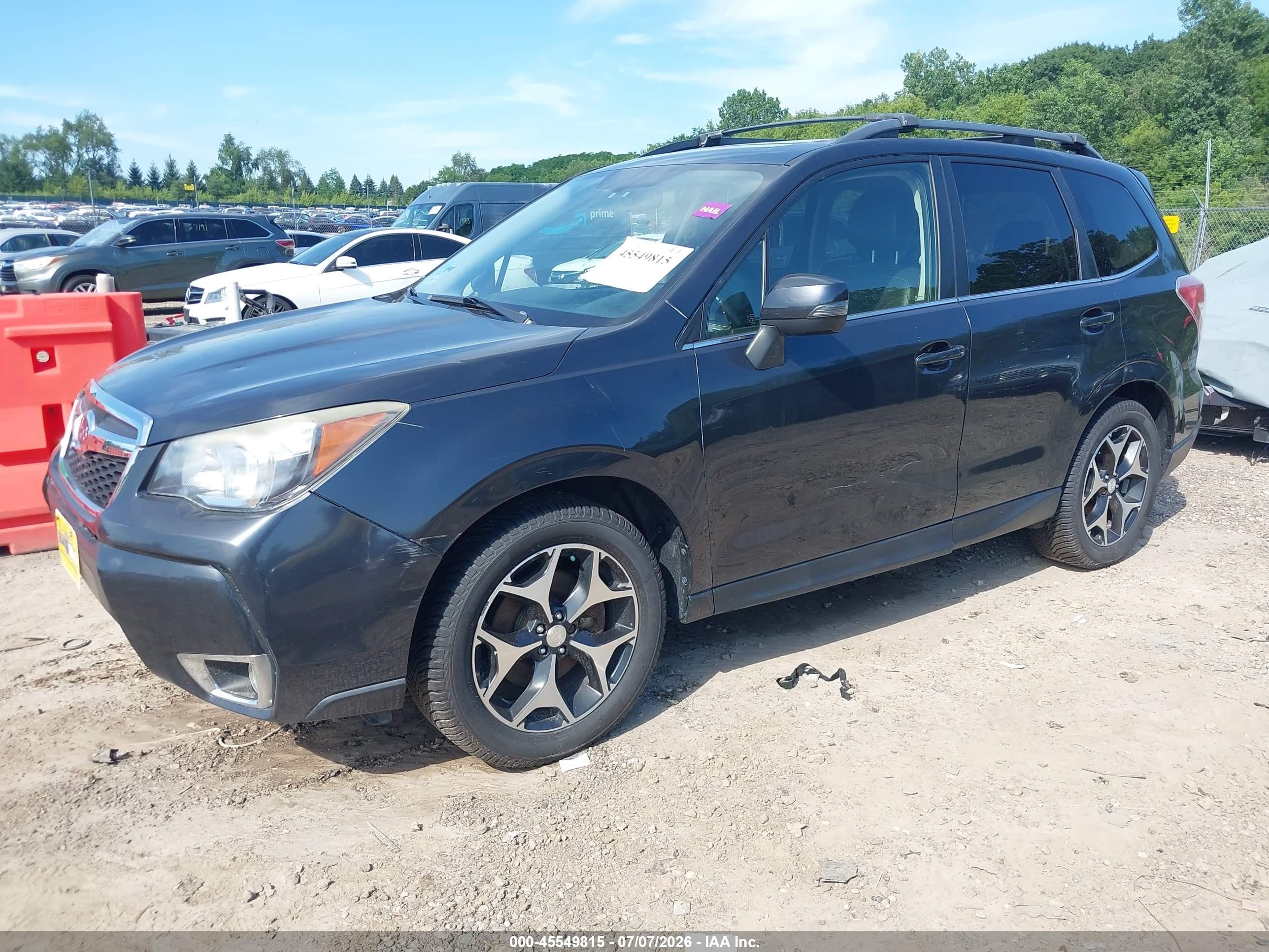 2014 Subaru Forester 2.0xt Touring Gray vin: JF2SJGMC6EH411867
