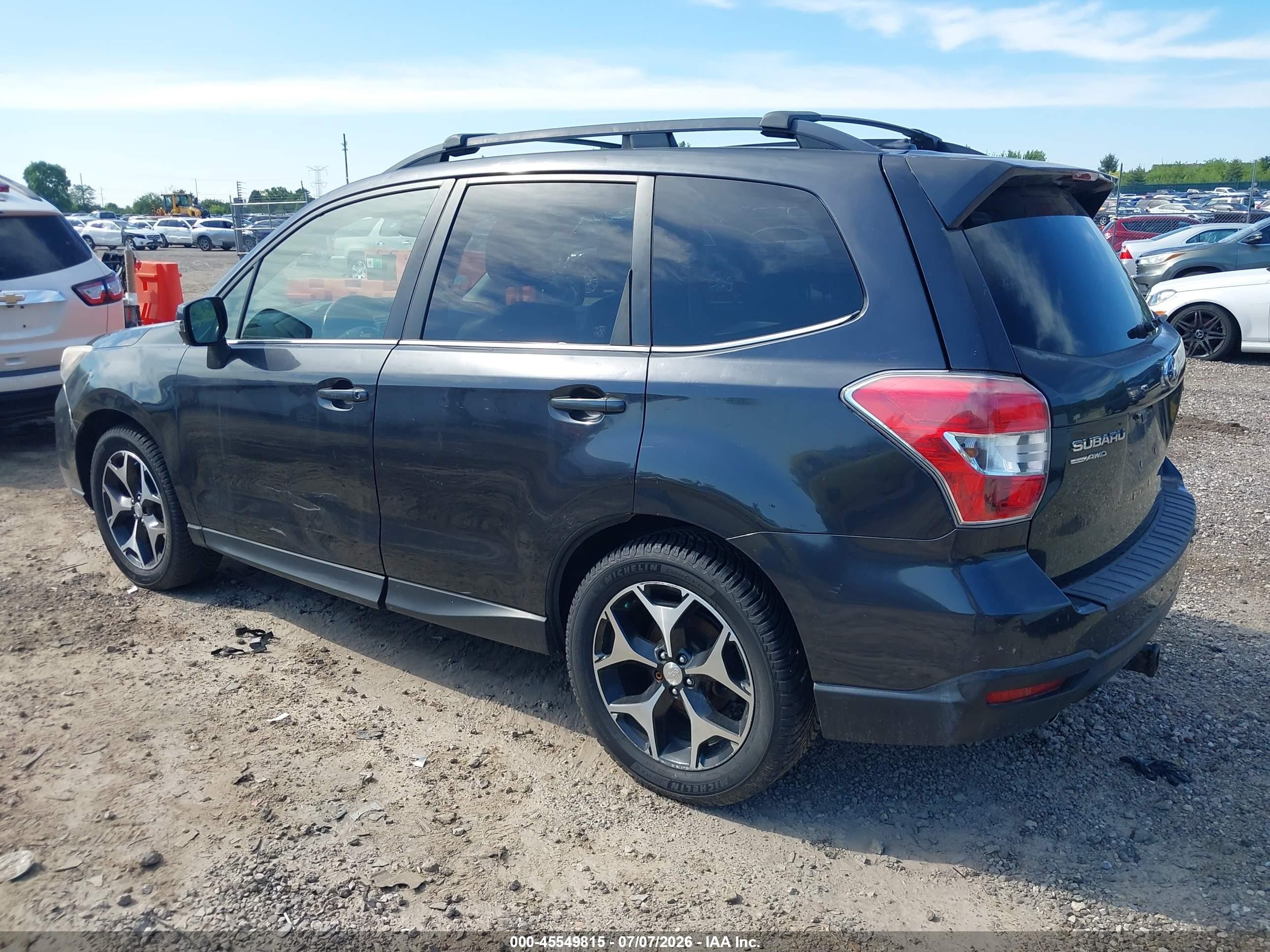 2014 Subaru Forester 2.0xt Touring Gray vin: JF2SJGMC6EH411867