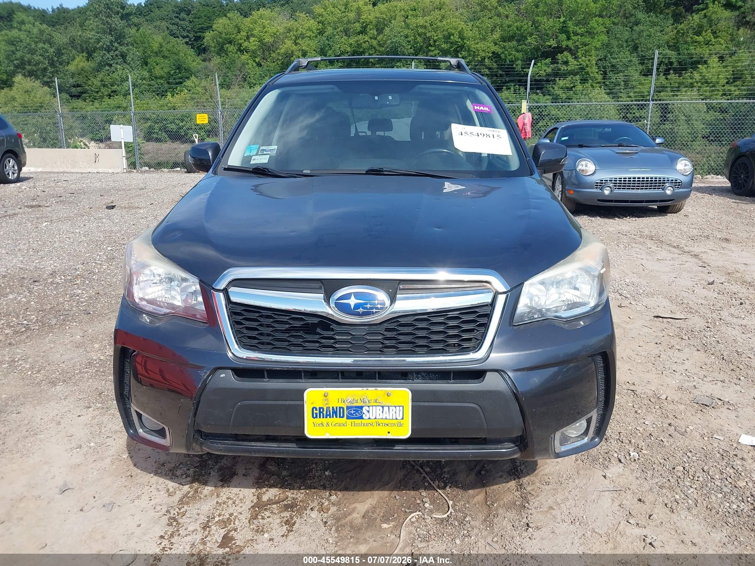 2014 Subaru Forester 2.0xt Touring Gray vin: JF2SJGMC6EH411867