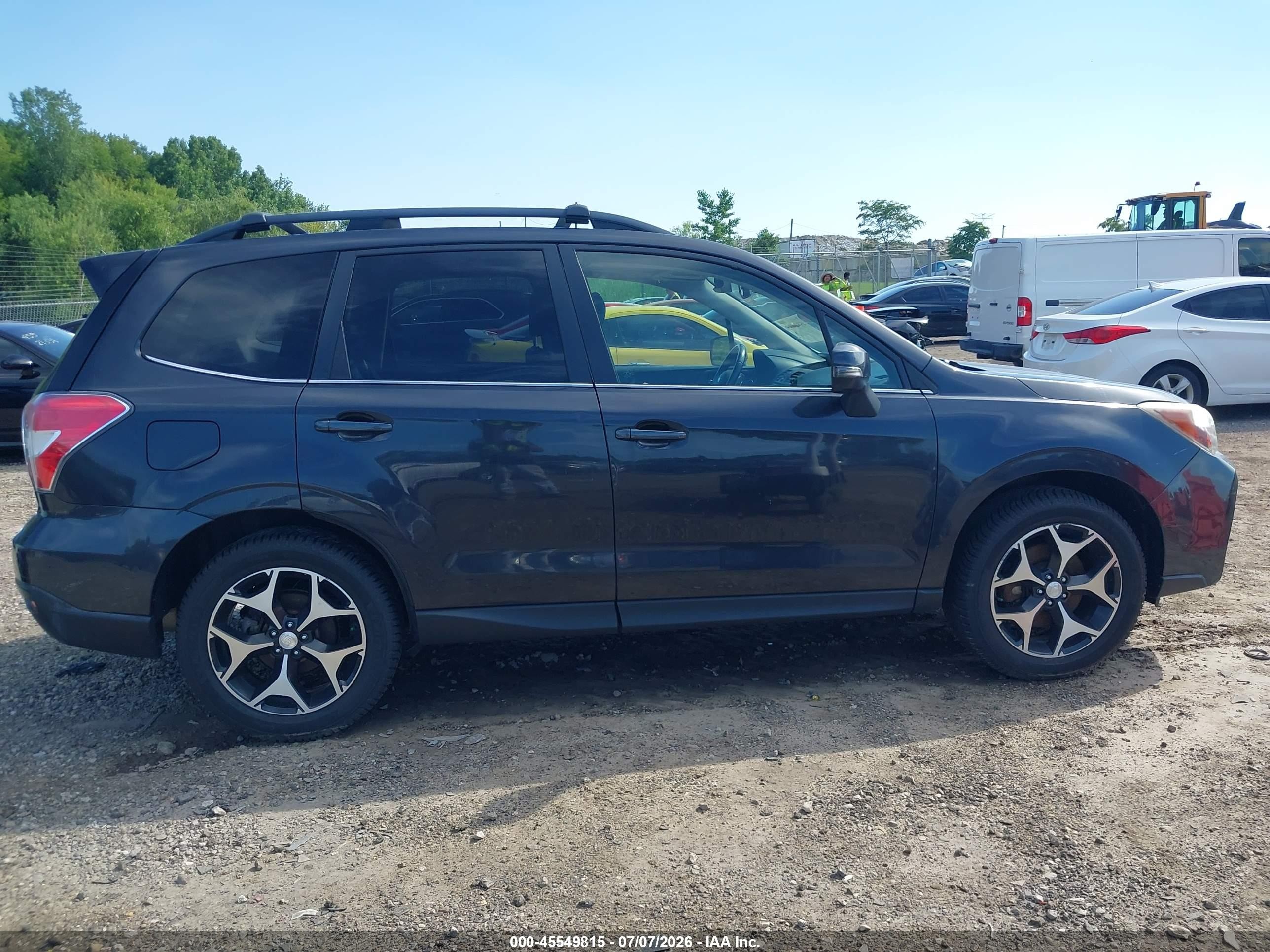 2014 Subaru Forester 2.0xt Touring Gray vin: JF2SJGMC6EH411867