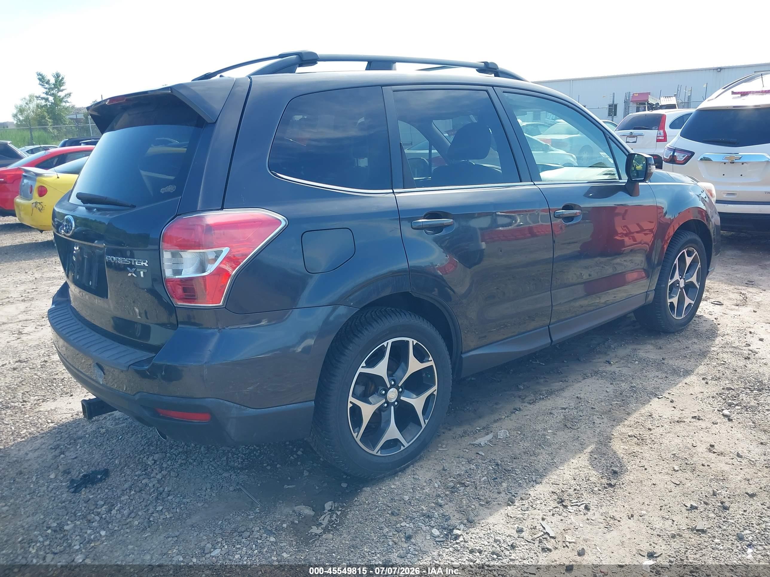 2014 Subaru Forester 2.0xt Touring Gray vin: JF2SJGMC6EH411867