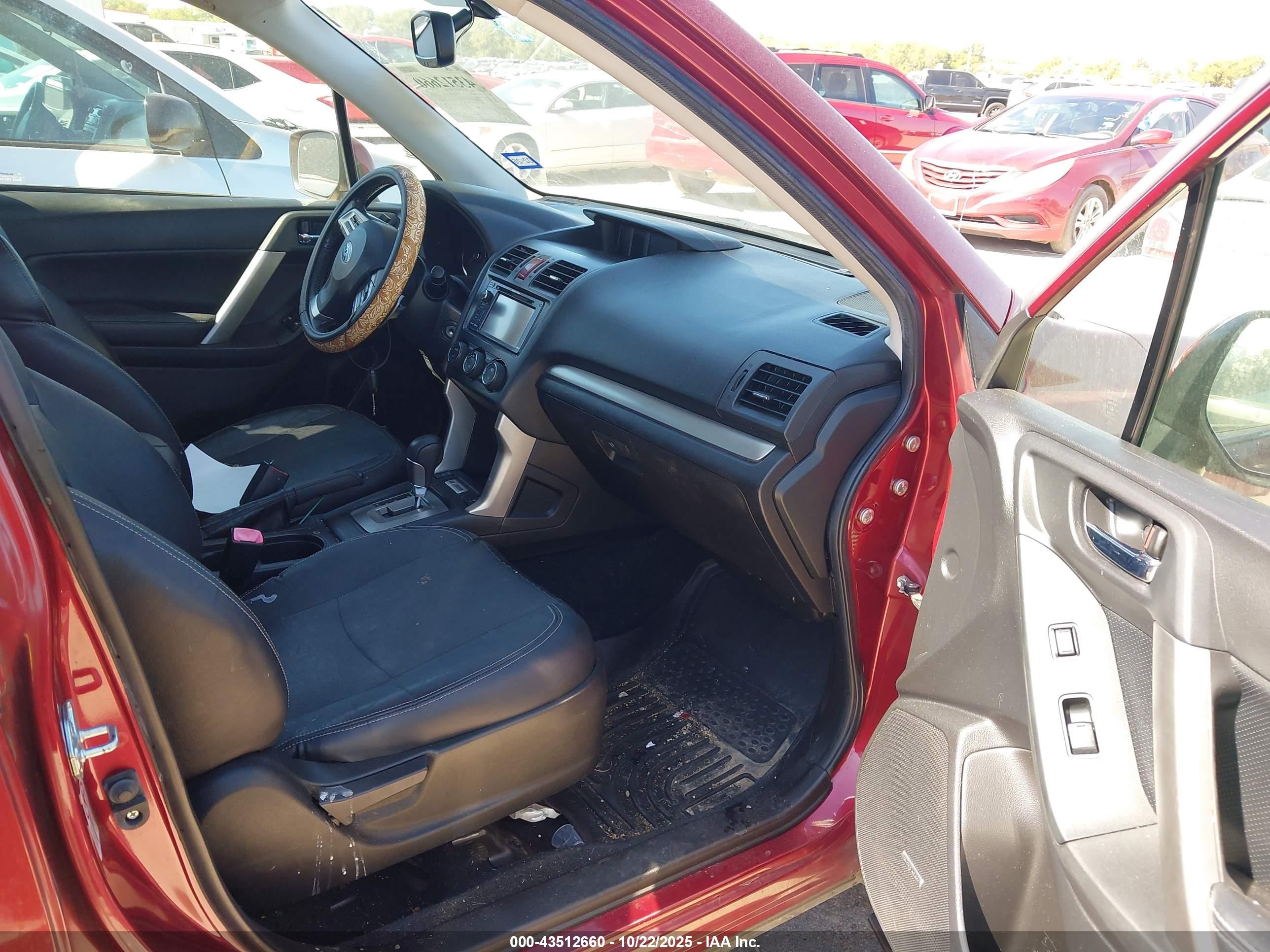 2014 Subaru Forester 2.0xt Touring Красный vin: JF2SJGMC6EH490313
