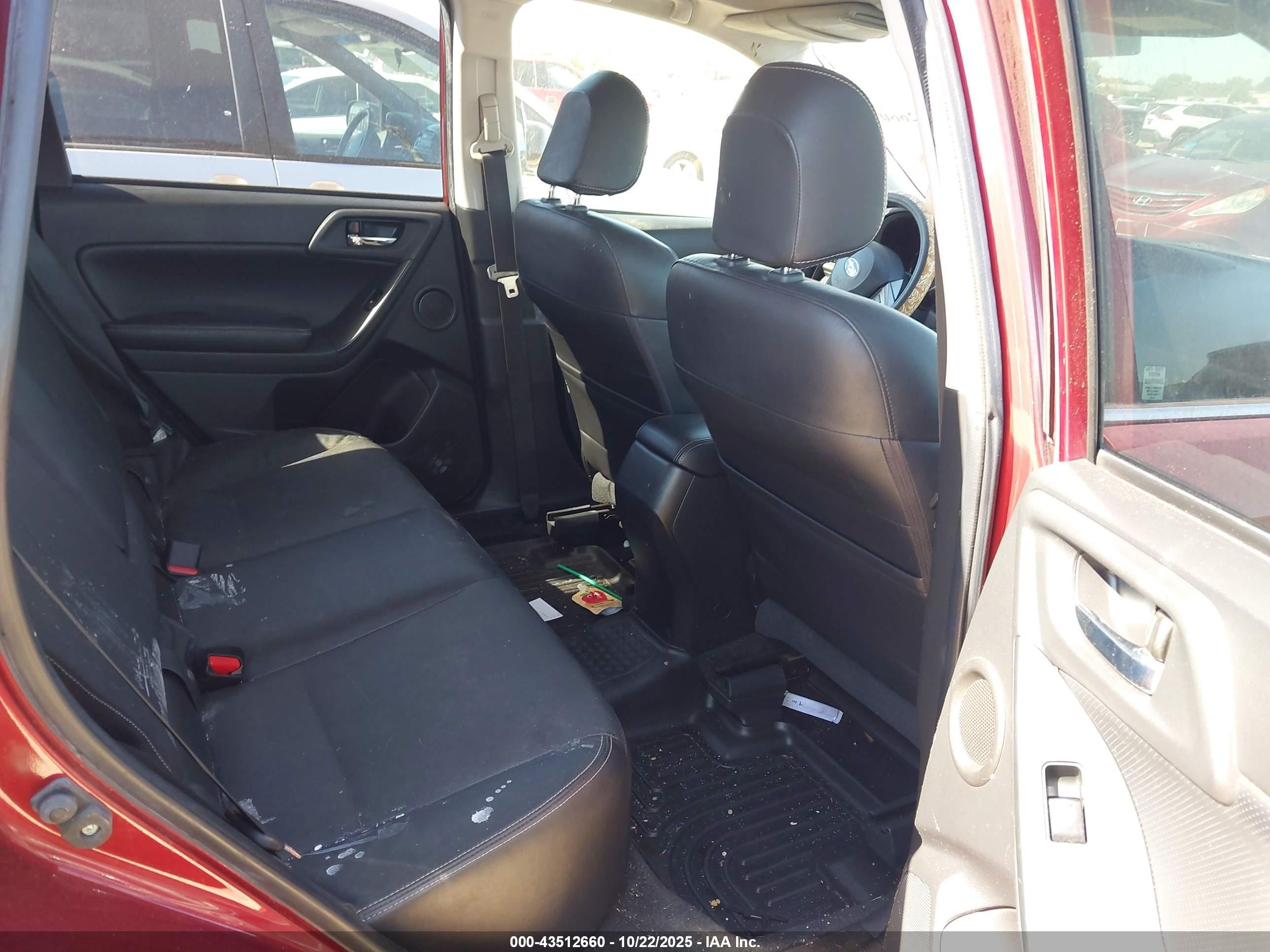 2014 Subaru Forester 2.0xt Touring Красный vin: JF2SJGMC6EH490313