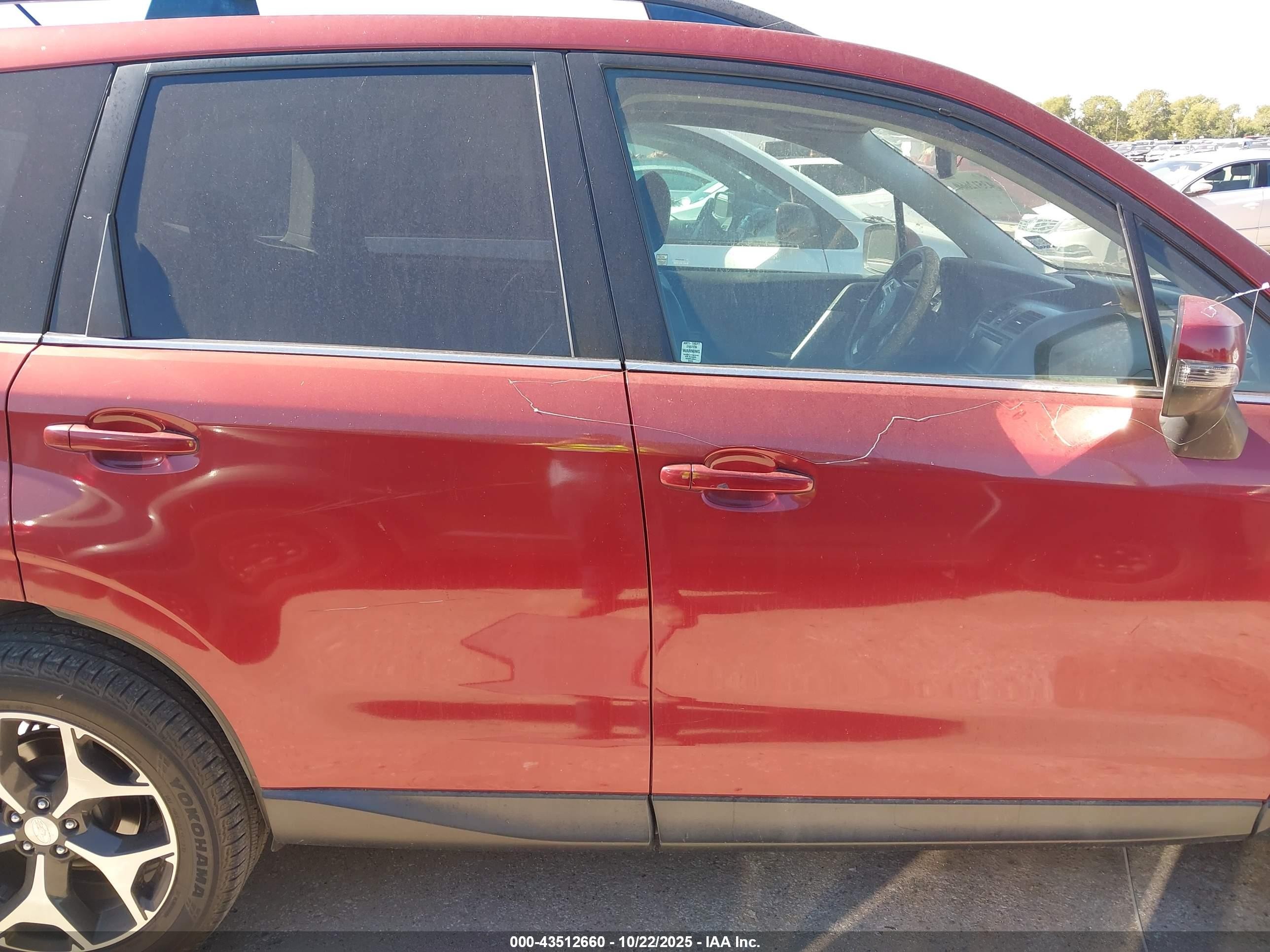 2014 Subaru Forester 2.0xt Touring Красный vin: JF2SJGMC6EH490313