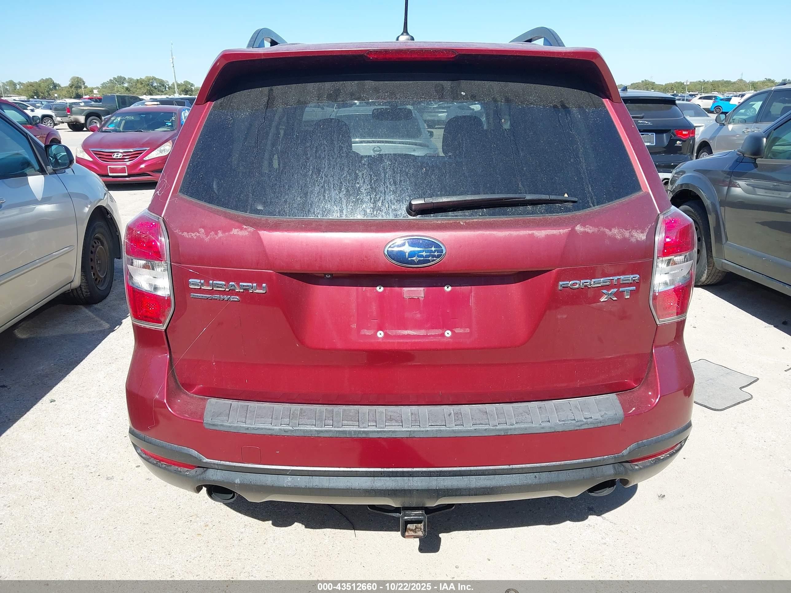2014 Subaru Forester 2.0xt Touring Красный vin: JF2SJGMC6EH490313