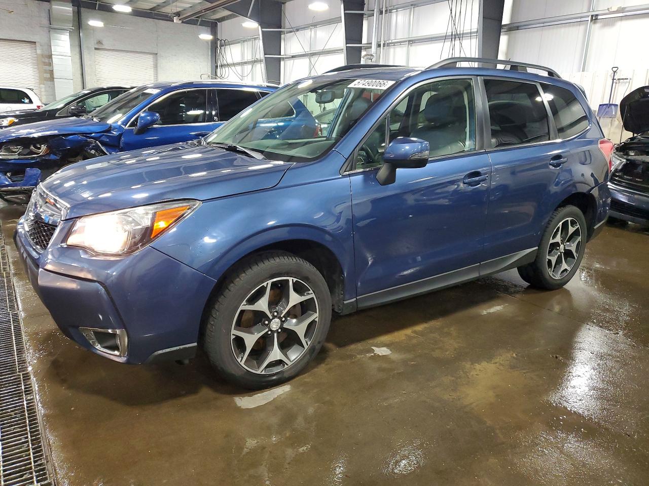 2014 Subaru Forester 2.0xt Touring Синий vin: JF2SJGMC7EH485556