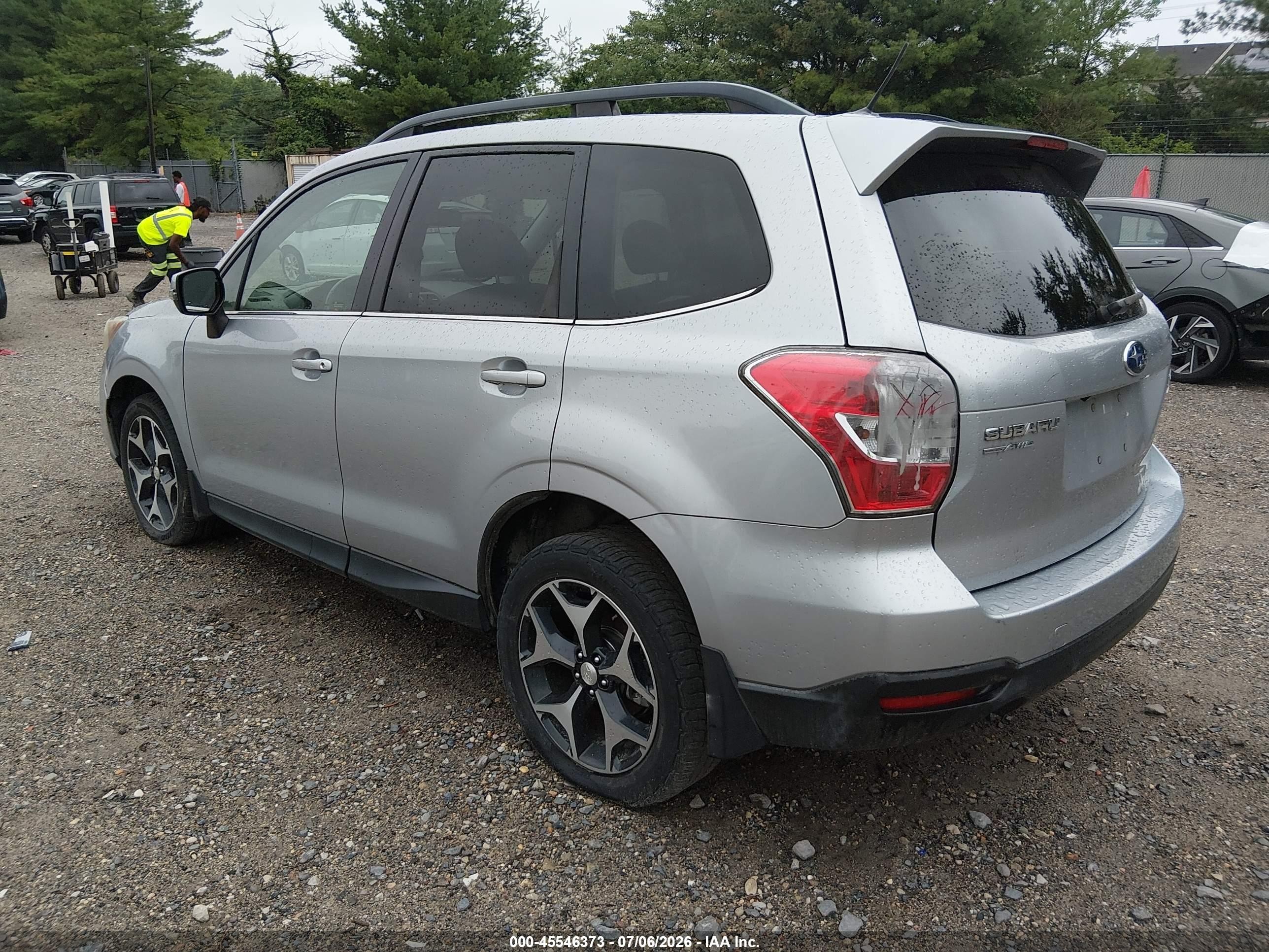 2014 Subaru Forester 2.0xt Touring Silver vin: JF2SJGMC7EH536487
