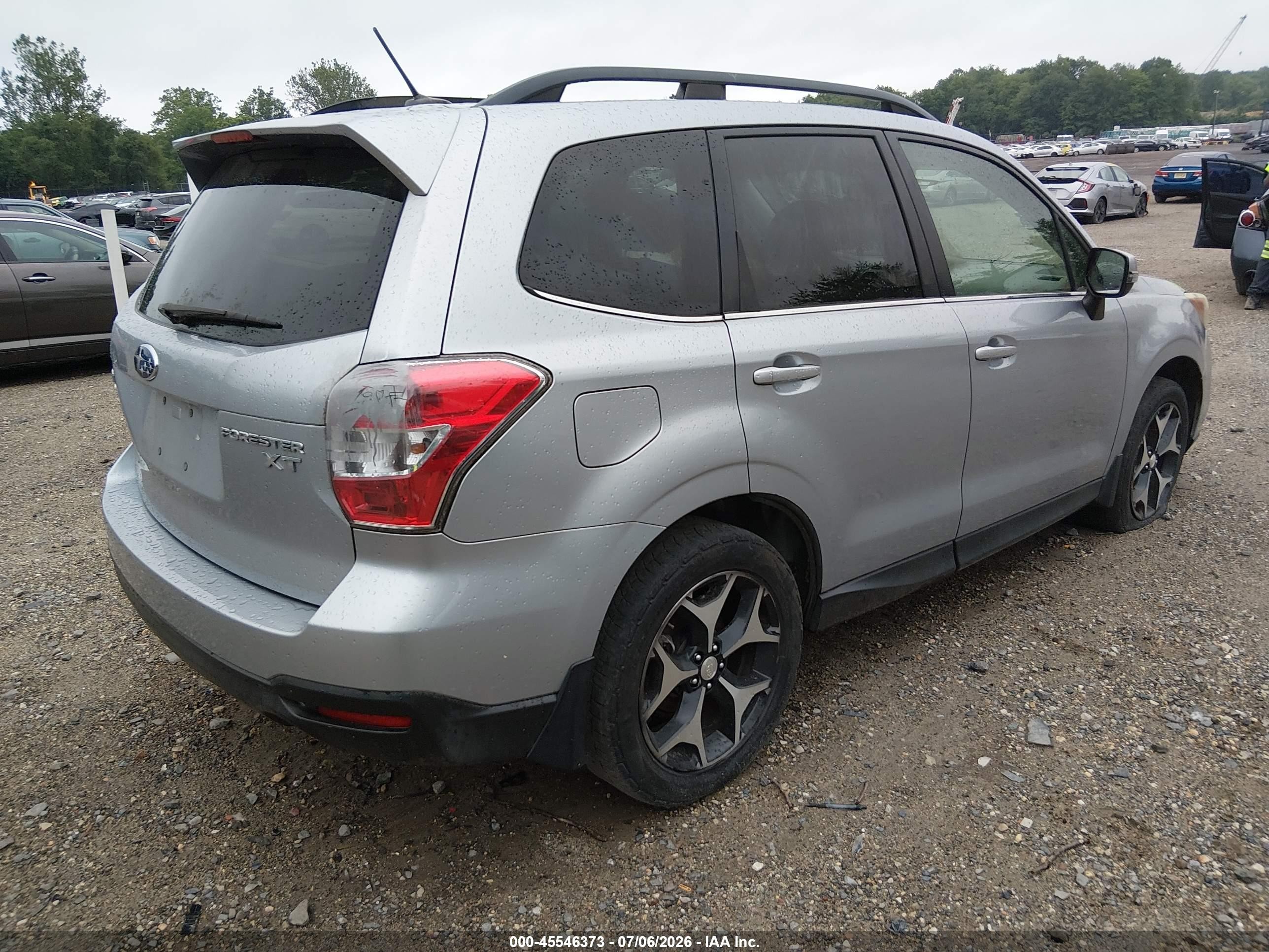 2014 Subaru Forester 2.0xt Touring Silver vin: JF2SJGMC7EH536487