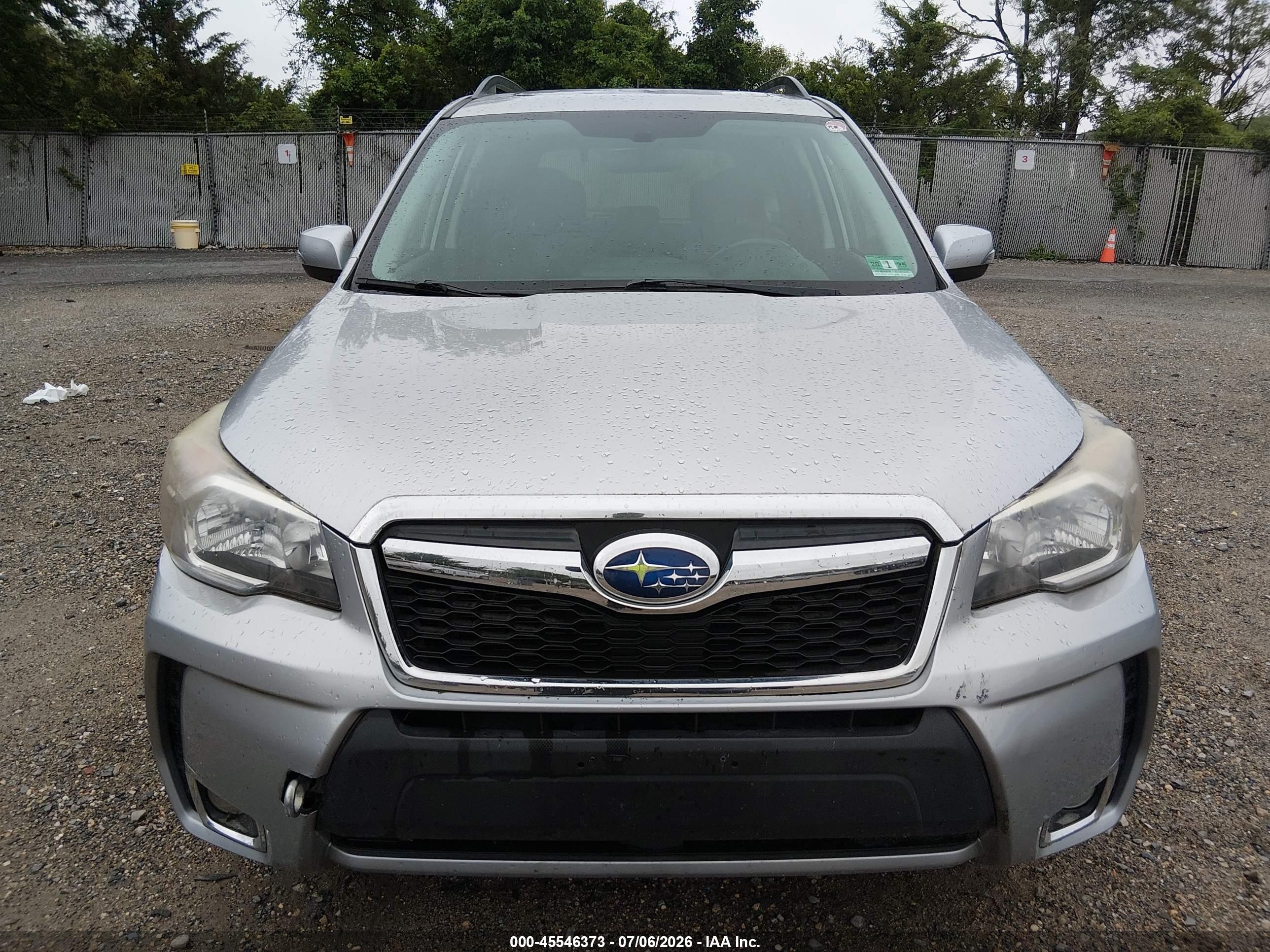 2014 Subaru Forester 2.0xt Touring Silver vin: JF2SJGMC7EH536487
