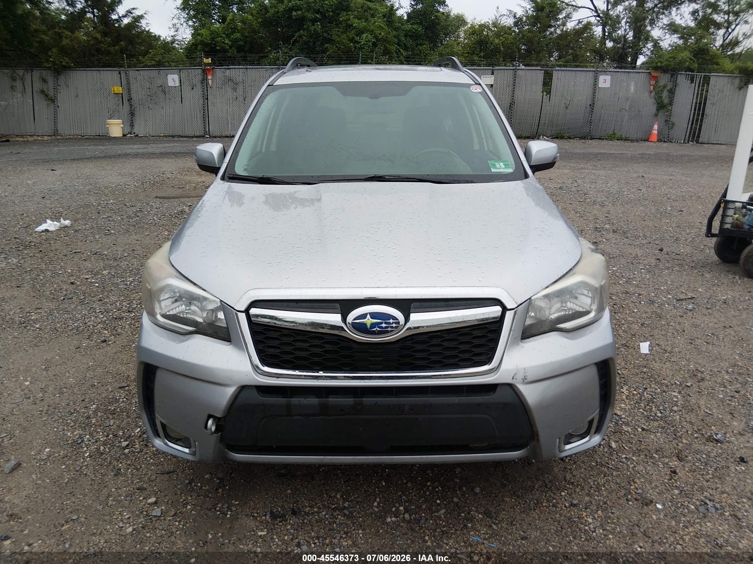 2014 Subaru Forester 2.0xt Touring Silver vin: JF2SJGMC7EH536487